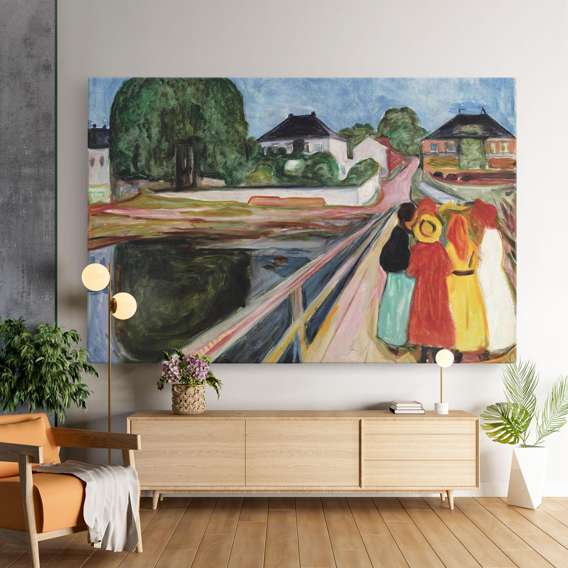 Tablou Canvas Pikene Pa Broen mockup 9