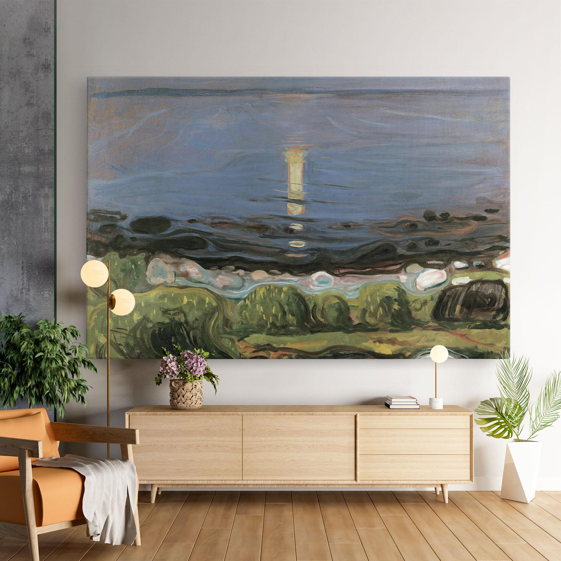 Tablou Canvas Summer Night Beach mockup 9