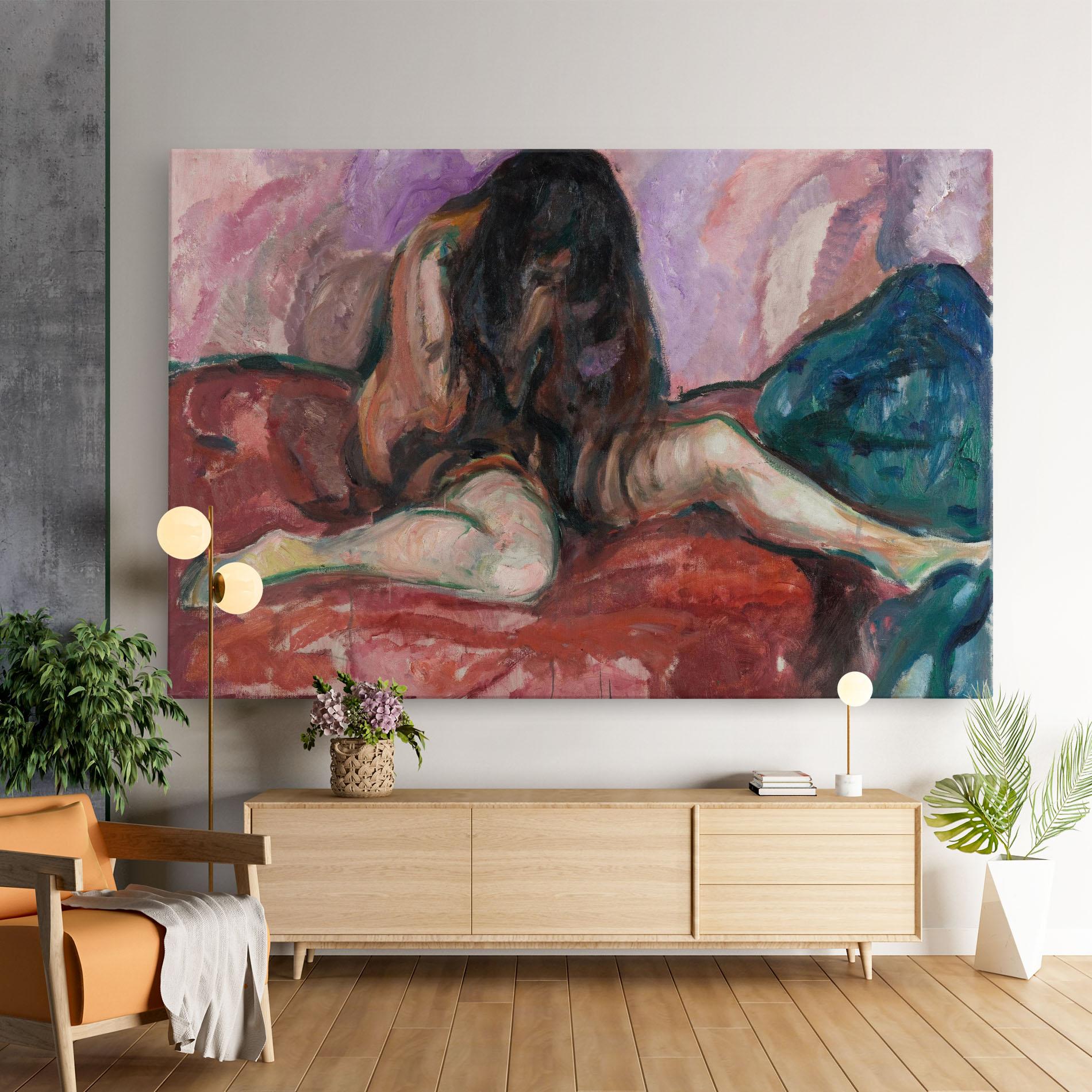 Tablou Canvas Weeping Nude mockup 9