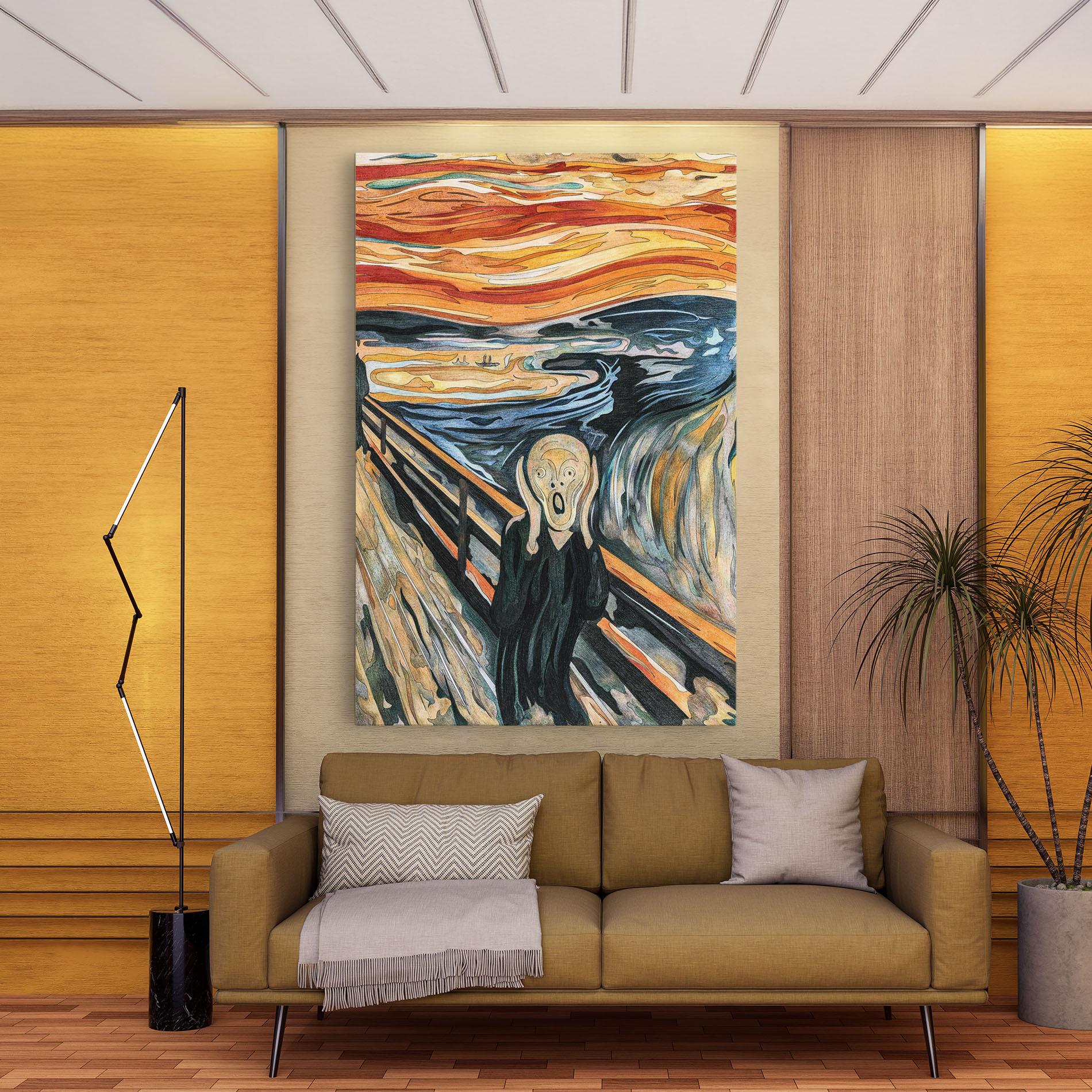 Tablou Canvas The Scream mockup 9