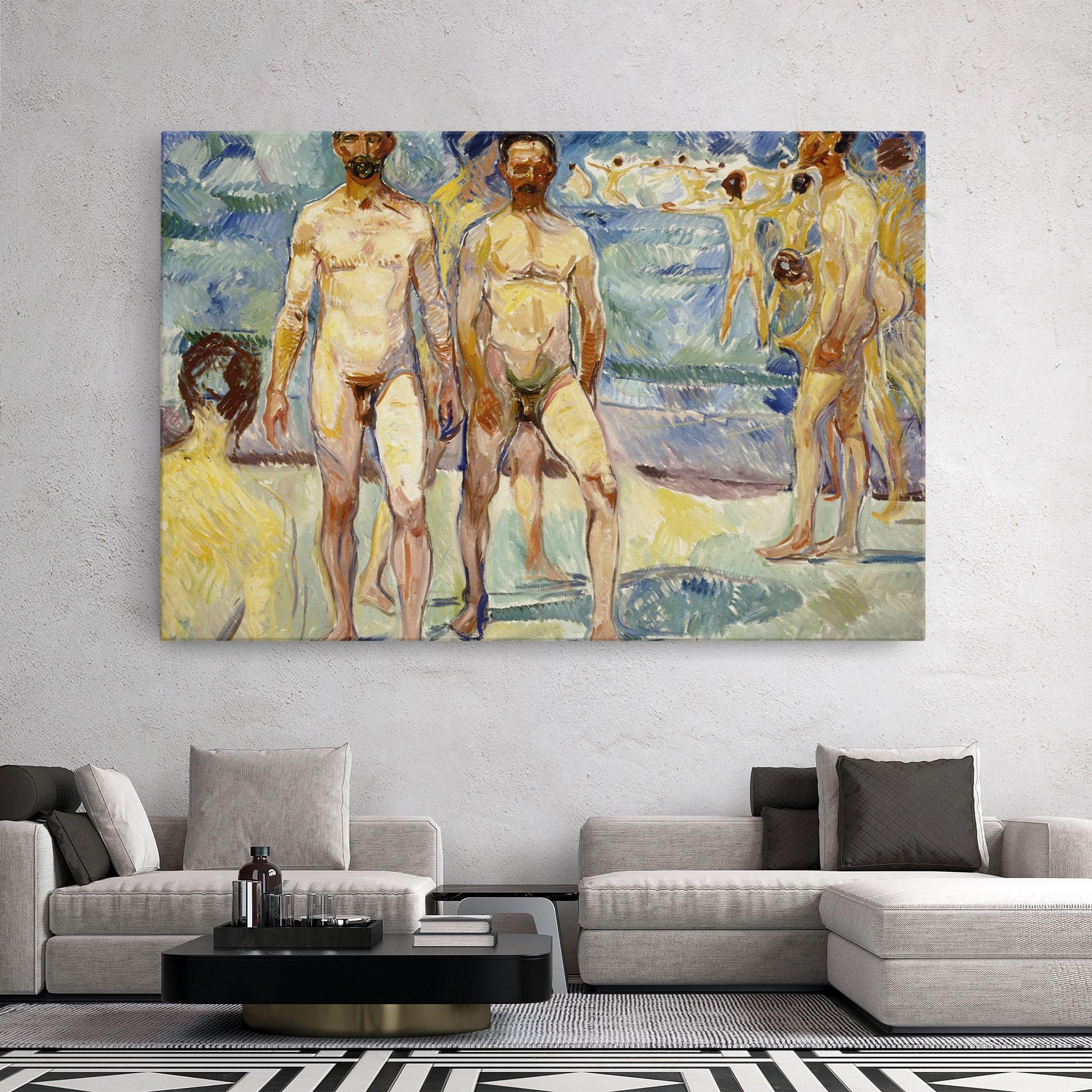 Tablou Canvas Bathing Men mockup 2