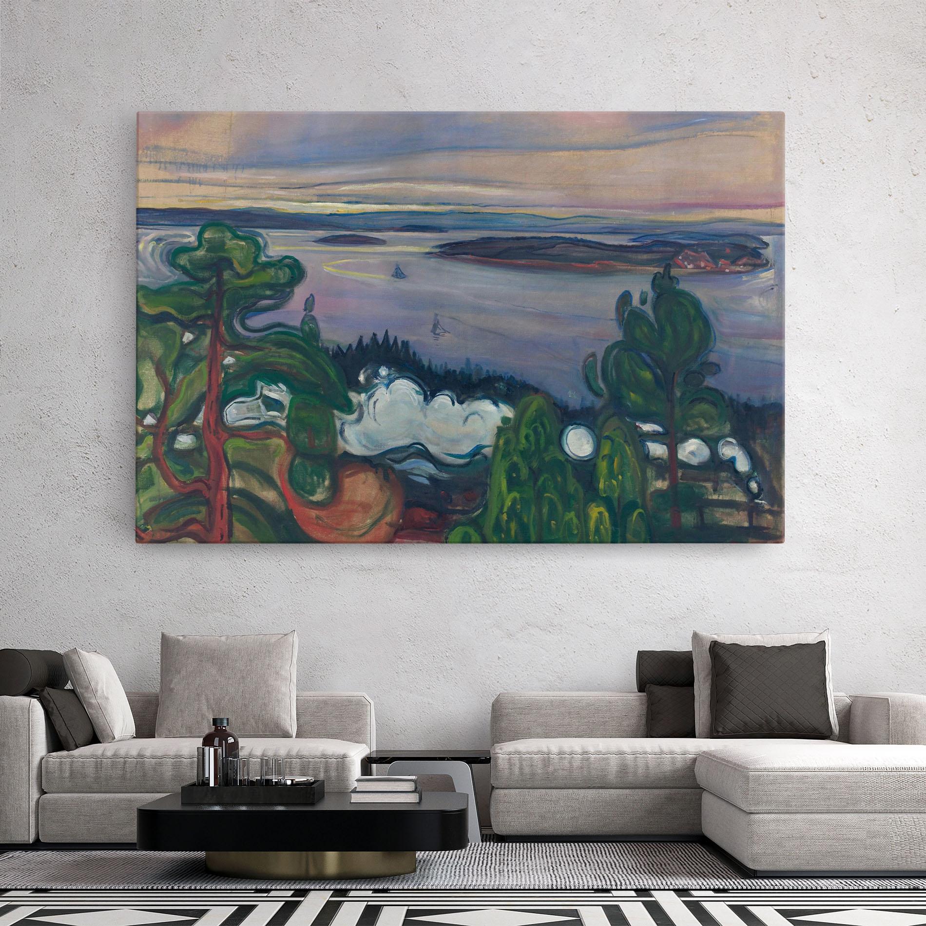 Tablou Canvas Train Smoke mockup 2