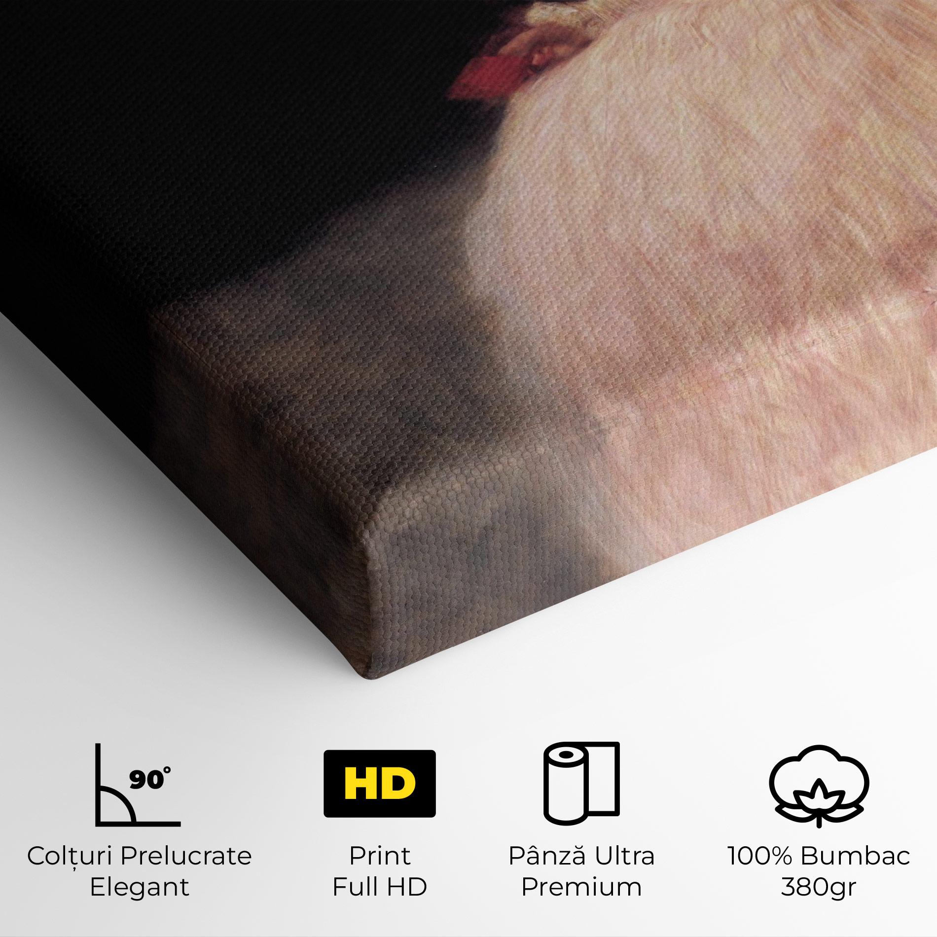 Tablou Canvas Gustav Klimt Pink Dress mockup 4