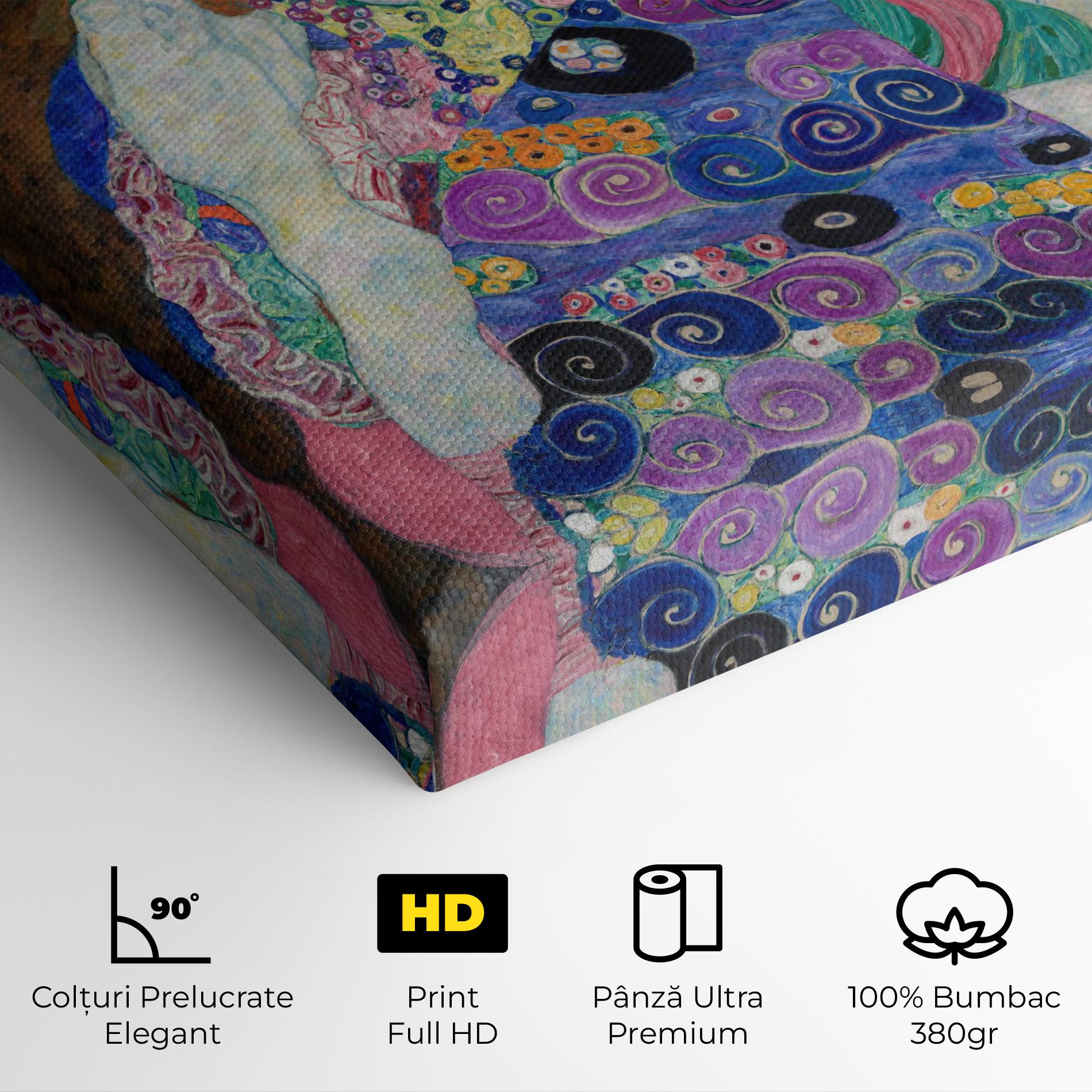 Tablou Canvas Klimt Die Jungfrau mockup 4