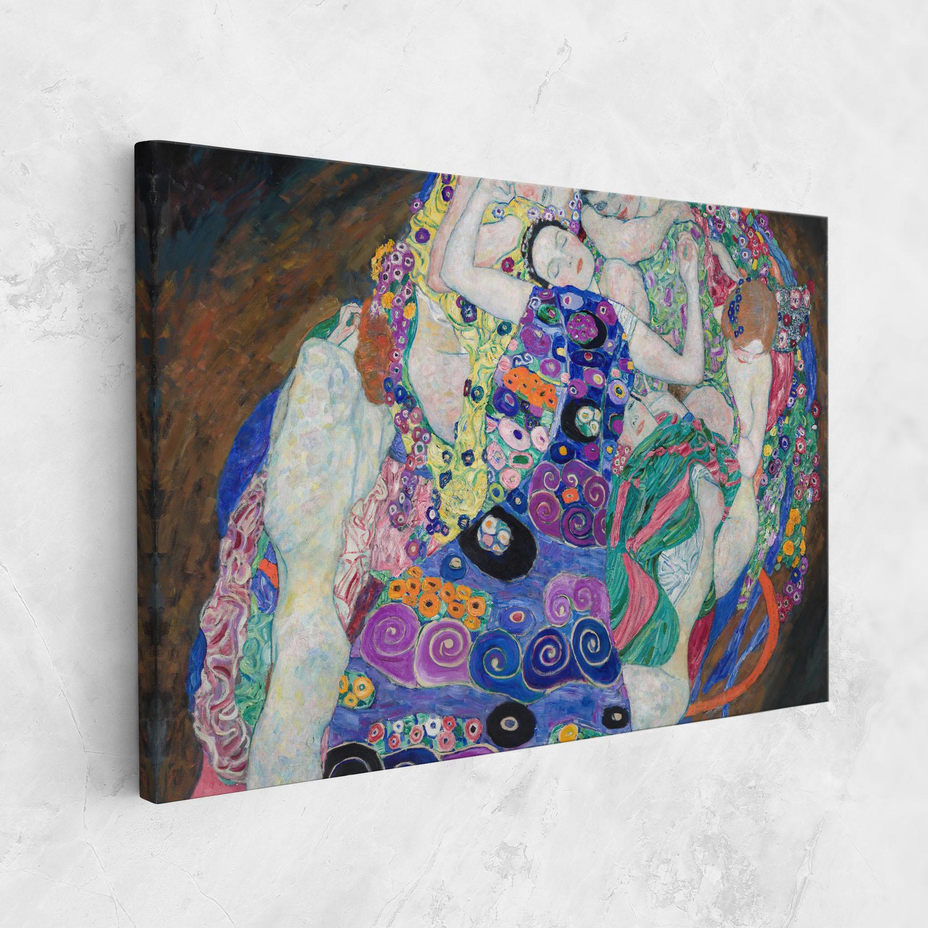 Tablou Canvas Klimt Die Jungfrau mockup 1