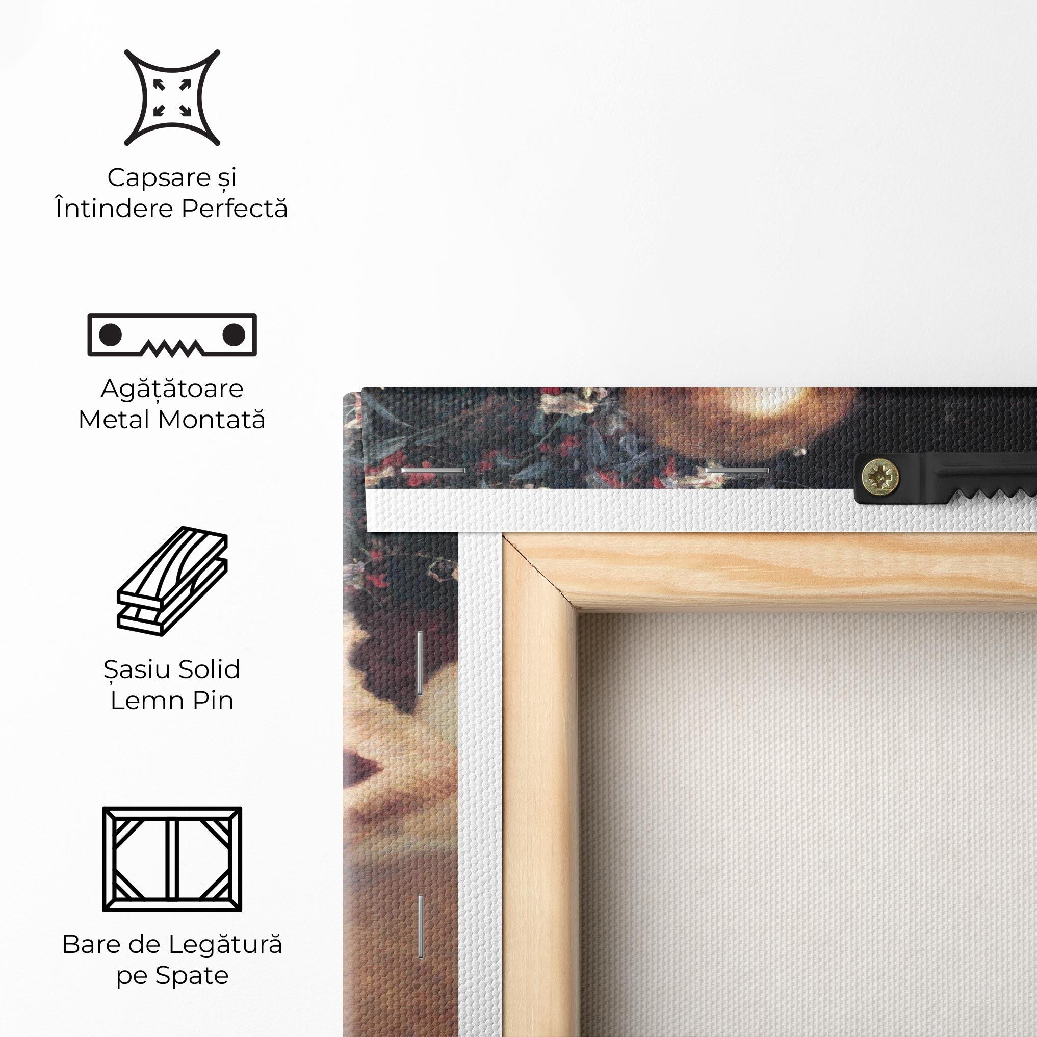 Tablou Canvas Gustav Klimt Pink Dress mockup 5