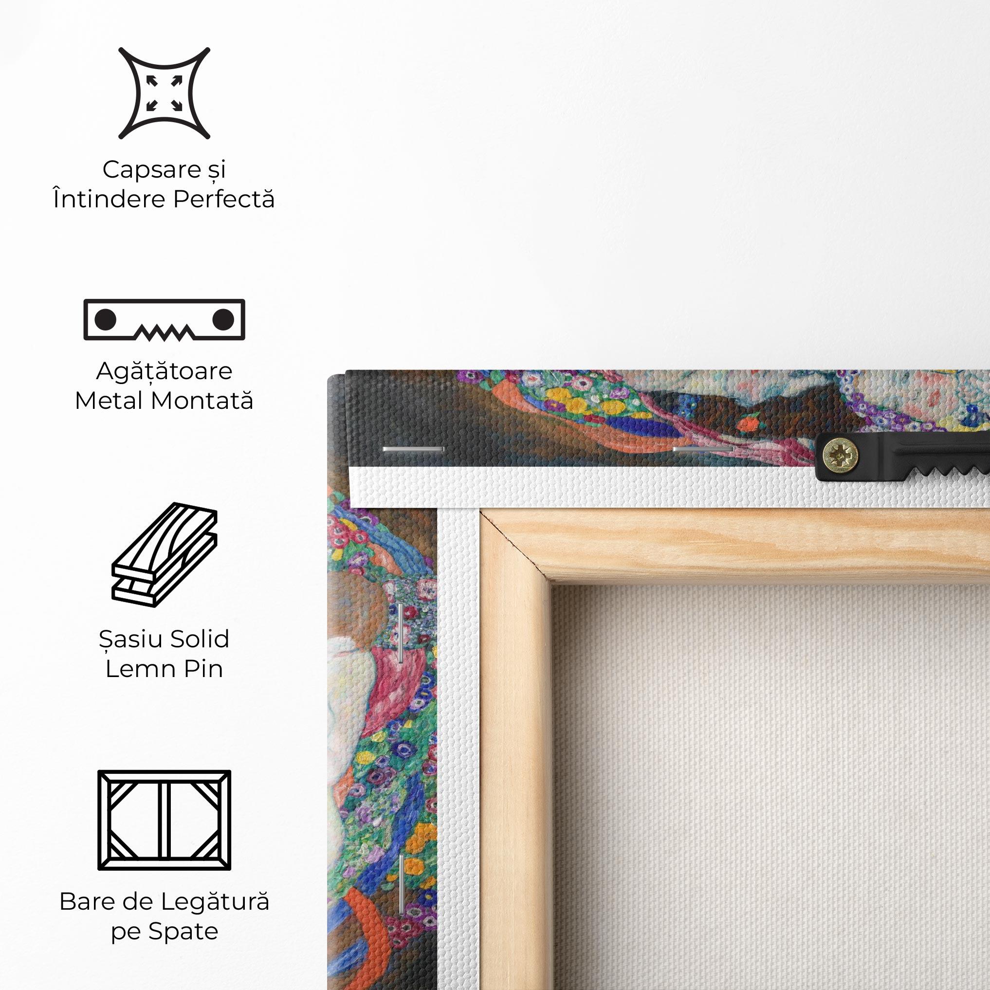 Tablou Canvas Klimt Die Jungfrau mockup 5