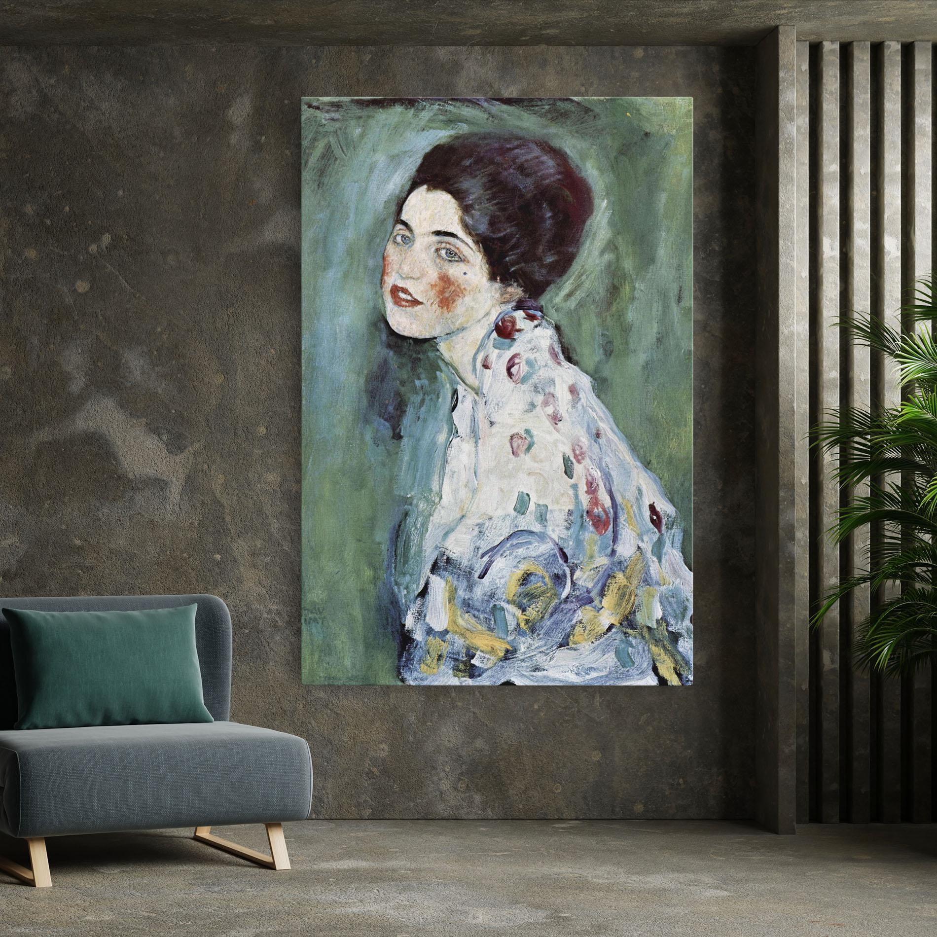 Tablou Canvas Portrat Einer Dame mockup 7