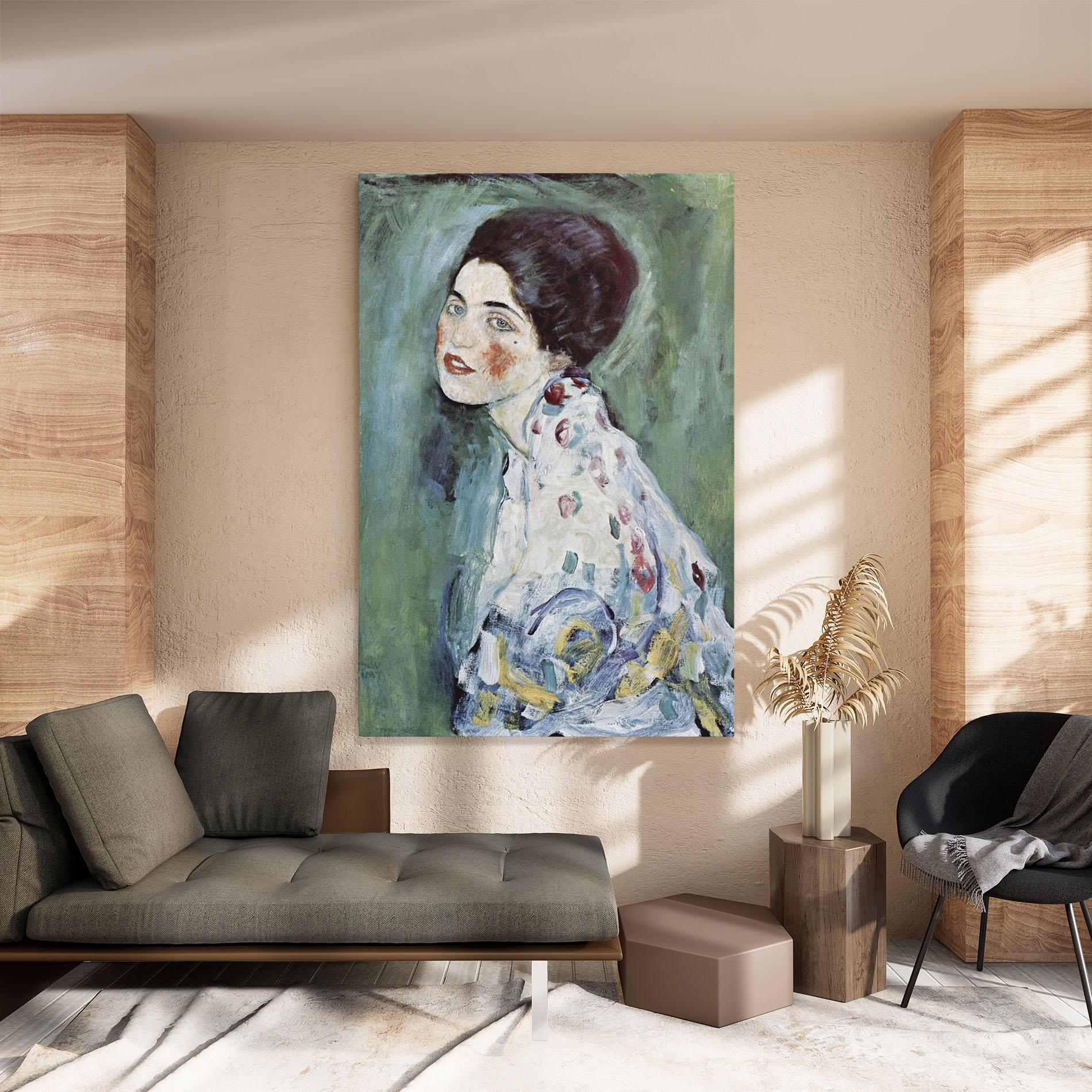 Tablou Canvas Portrat Einer Dame mockup 8