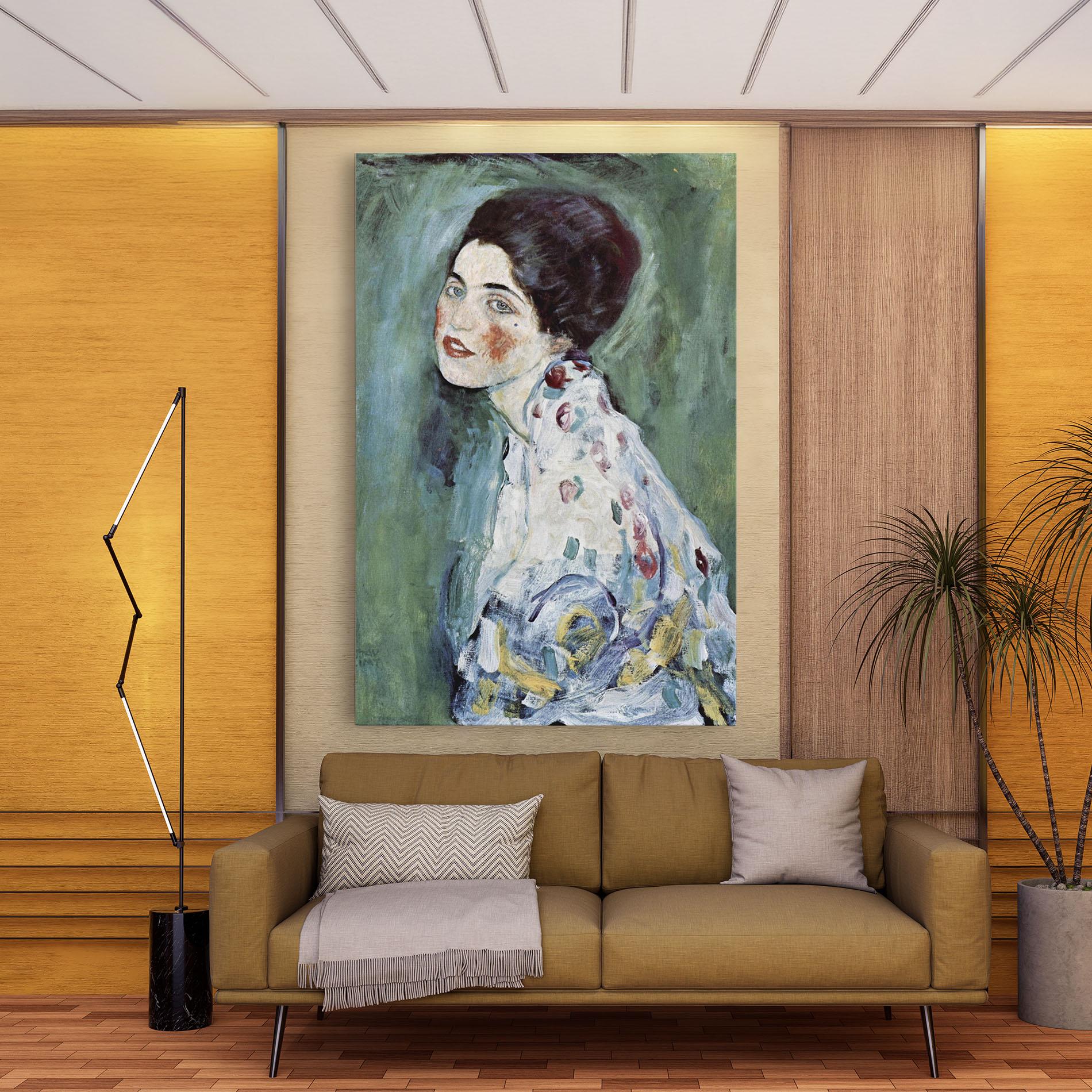 Tablou Canvas Portrat Einer Dame mockup 9