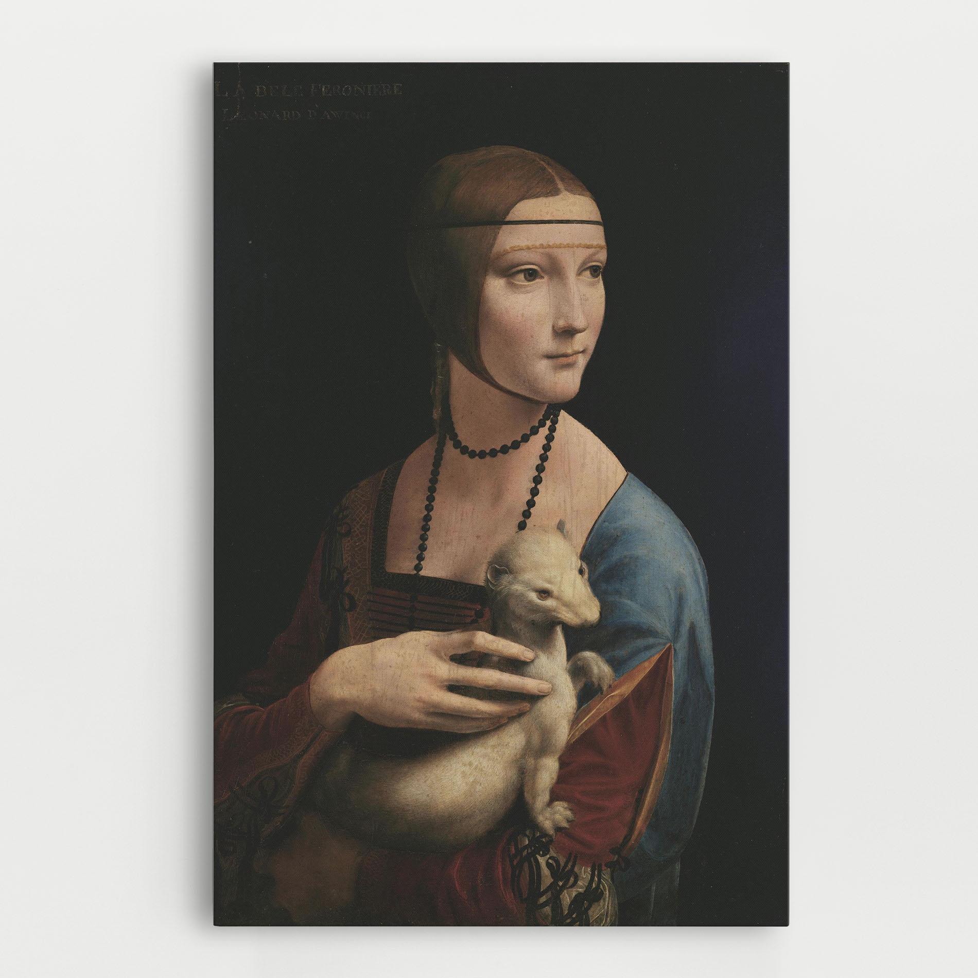 Tablou Canvas Lady With An Ermine Leonardo Da Vinci mockup 0