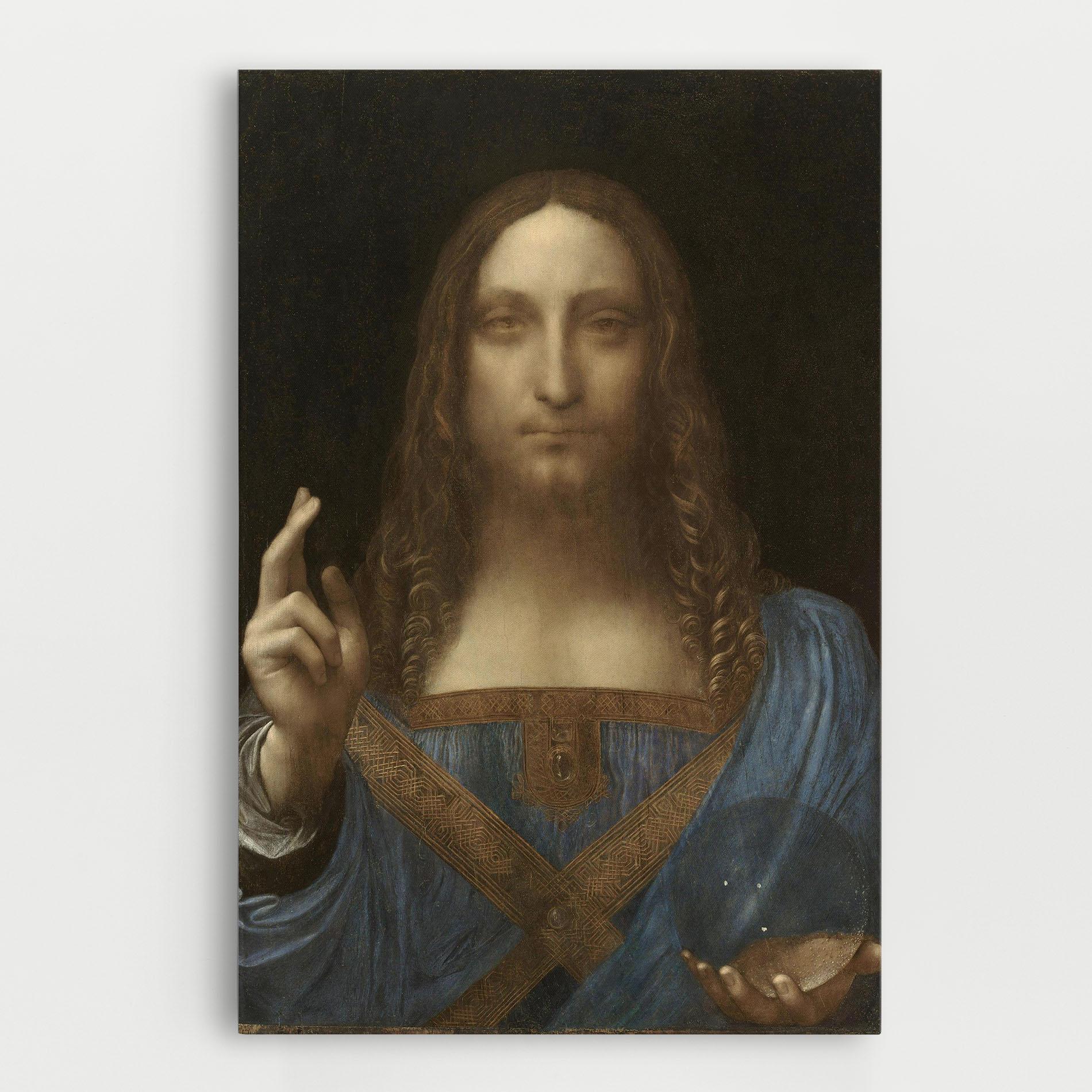 Tablou Canvas Leonardo Da Vinci Salvator Mundi mockup 0