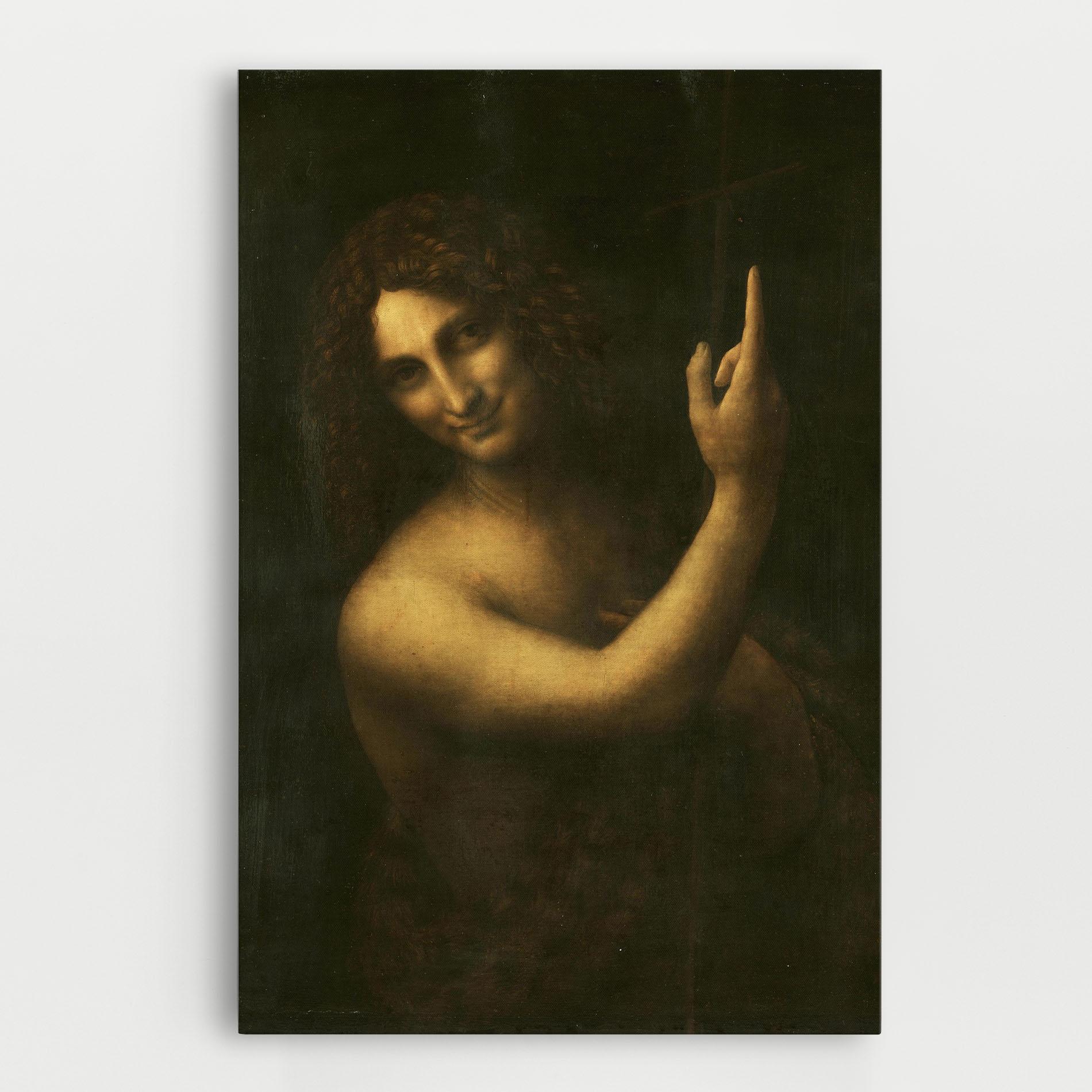 Tablou Canvas Seonardo Da Vinci Saint John The Baptist mockup 0