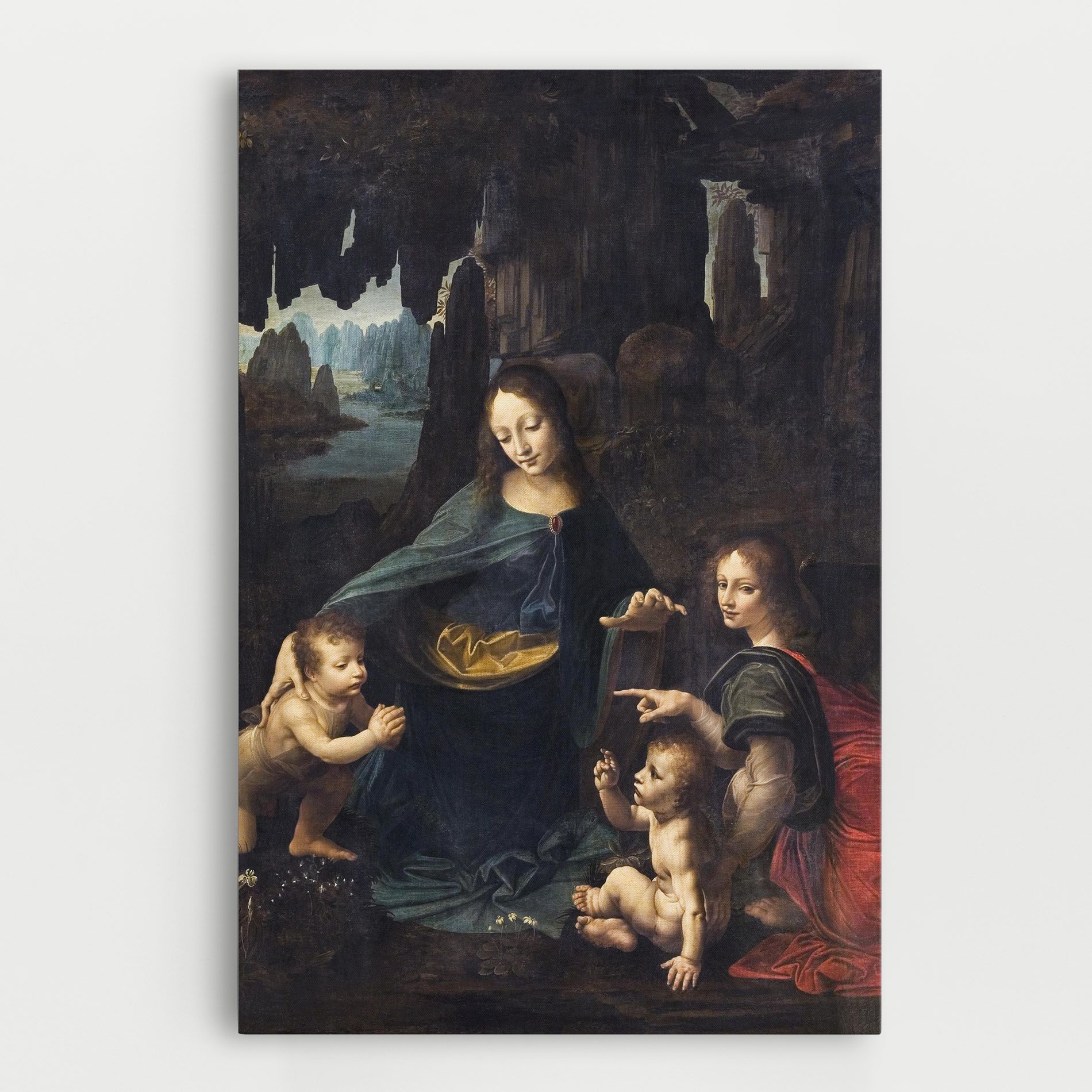 The Virgin Of The Rocks Leonardo Da Vinci mockup 0