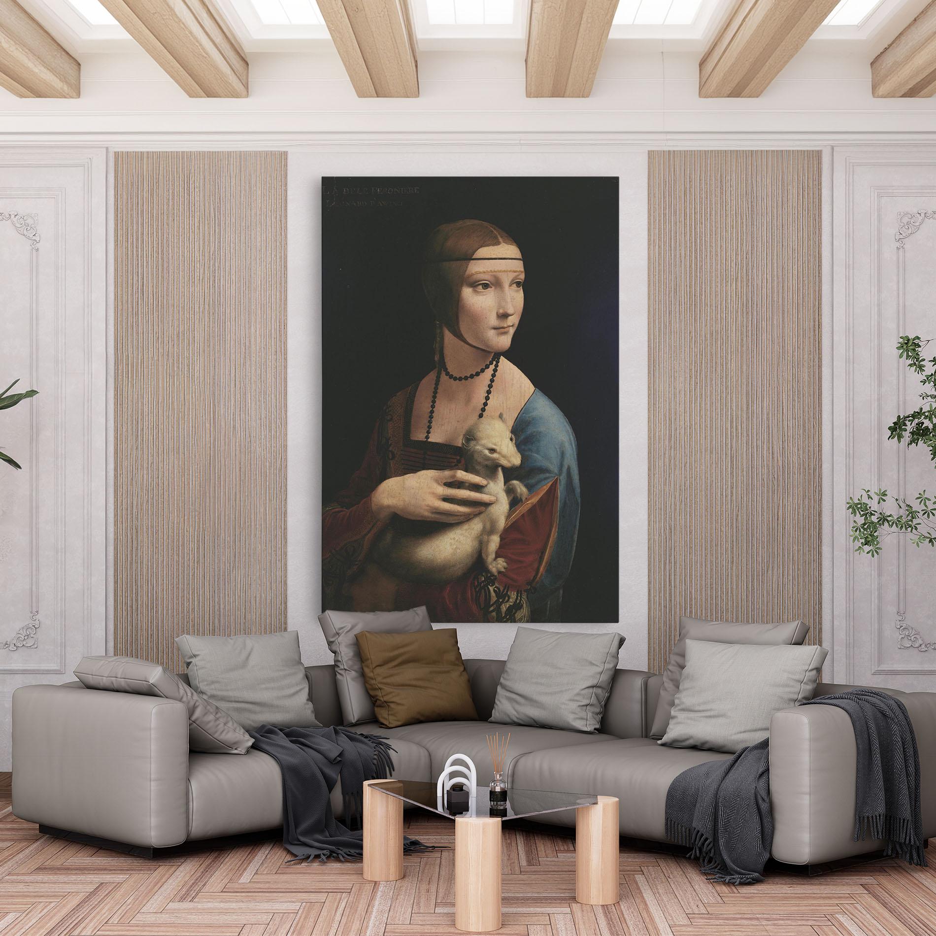 Tablou Canvas Lady With An Ermine Leonardo Da Vinci mockup 6