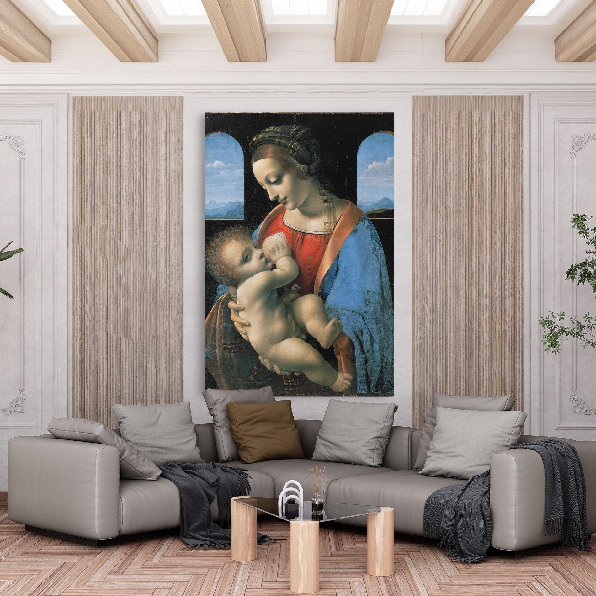 Tablou Canvas Leonardo Da Vinci Attributed Madonna Litta mockup 6
