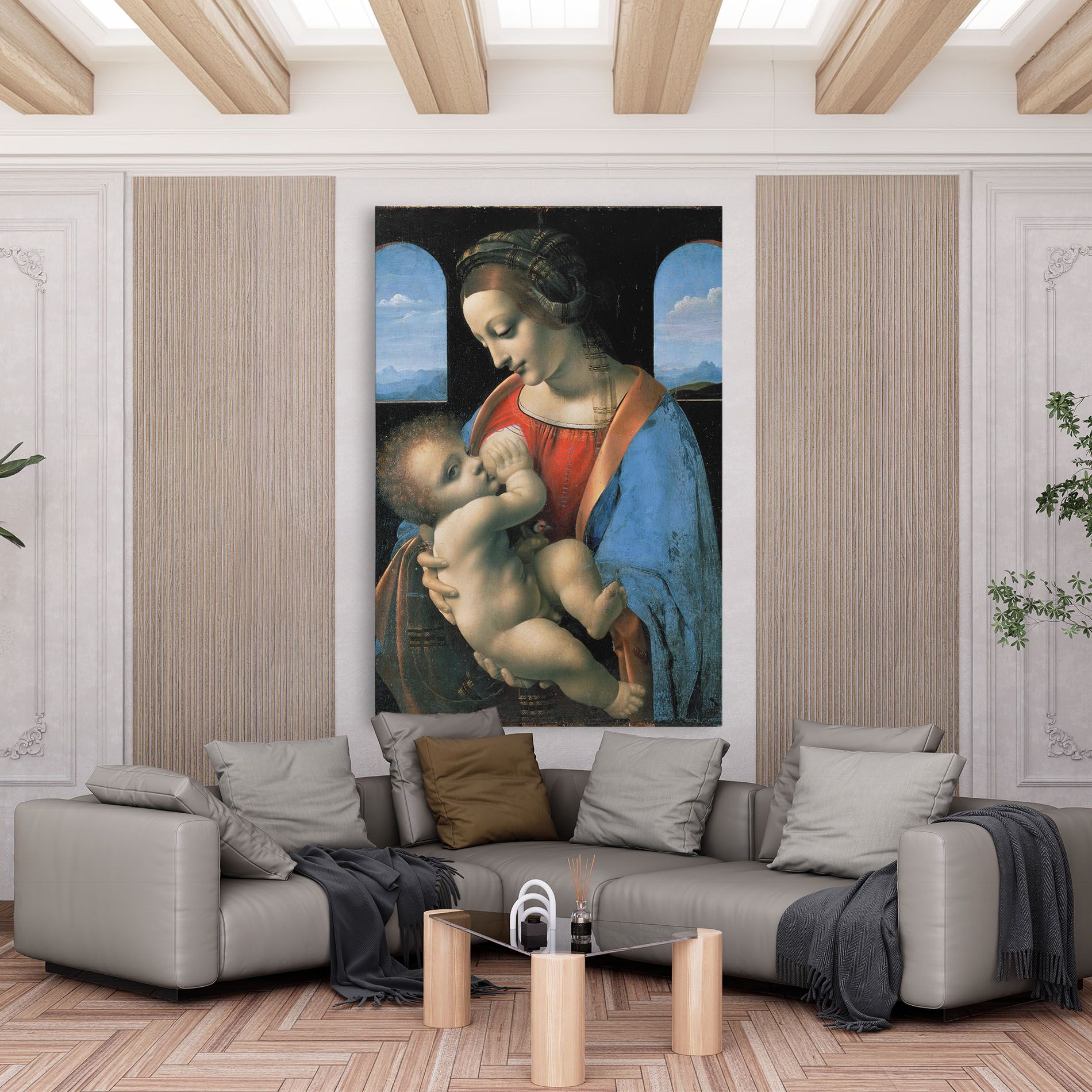 Leonardo Da Vinci Attributed Madonna Litta mockup 6