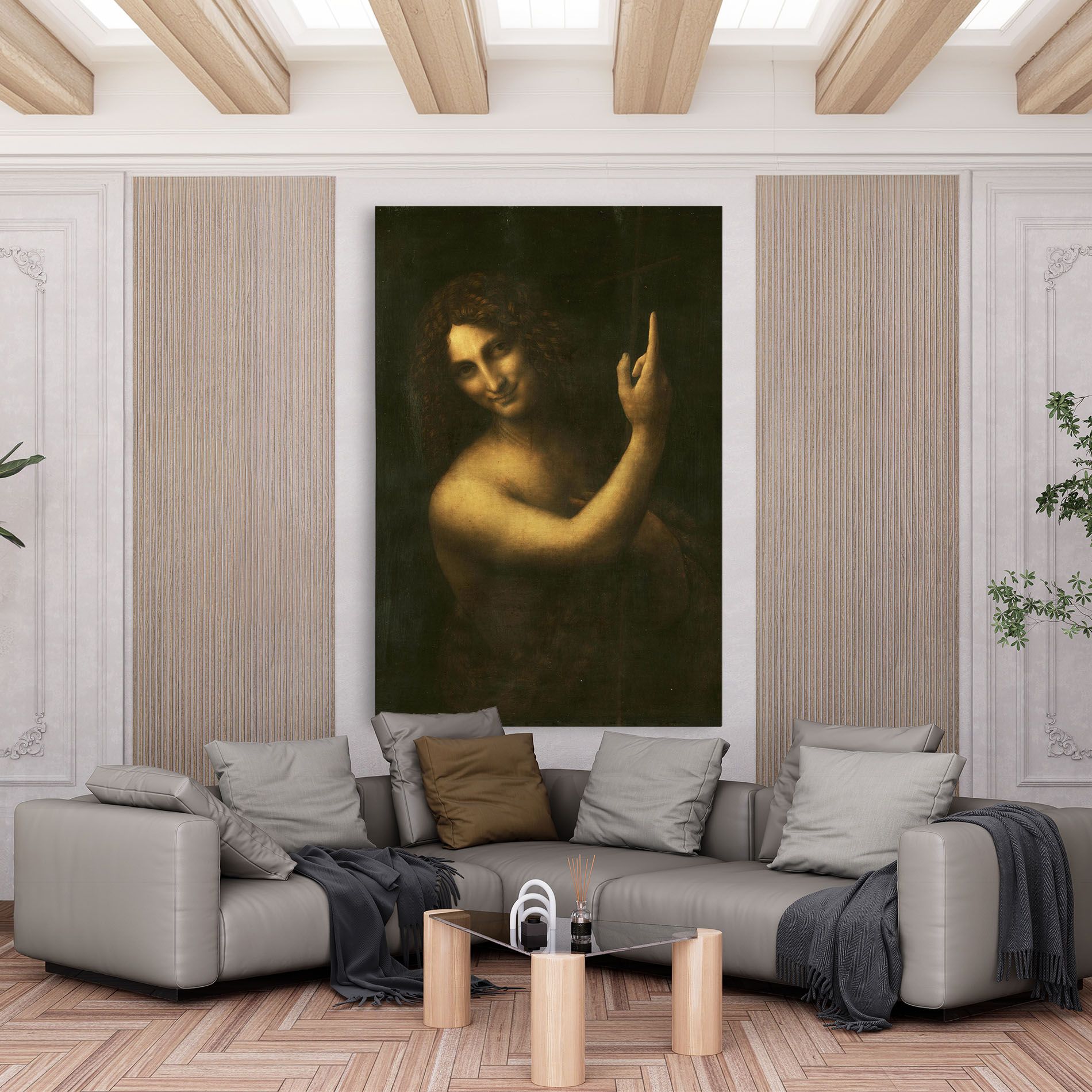 Seonardo Da Vinci Saint John The Baptist mockup 6