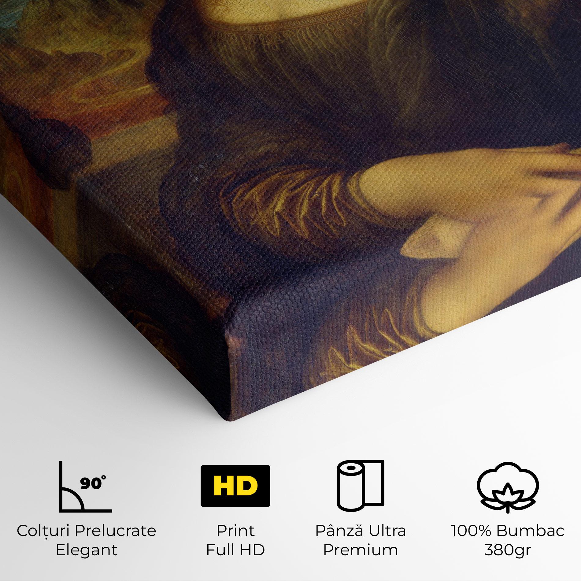 Tablou Canvas Gioconda By Leonardo Da Vinci mockup 4