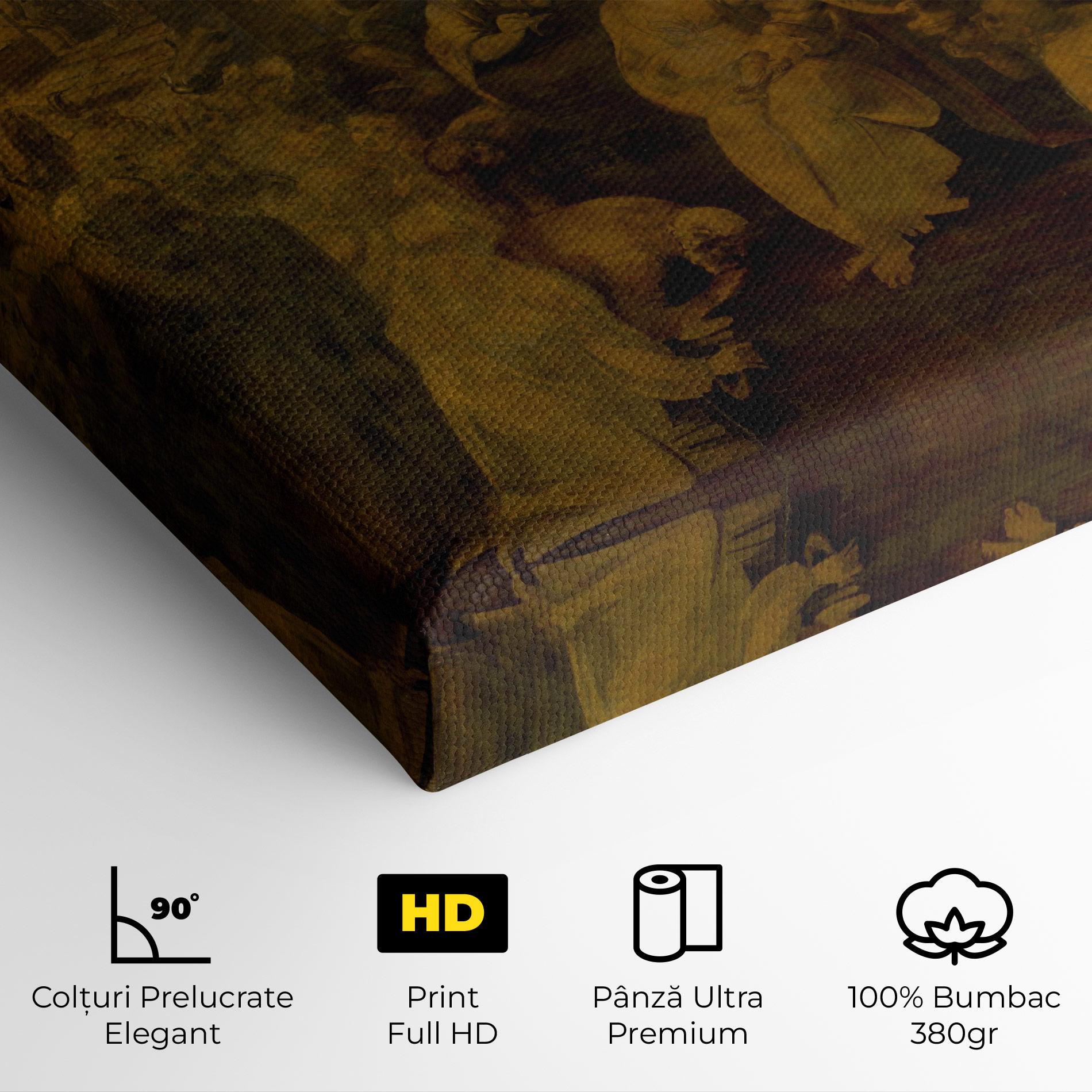 Tablou Canvas Leonardo Da Vinci Adorazione Dei Magi mockup 4