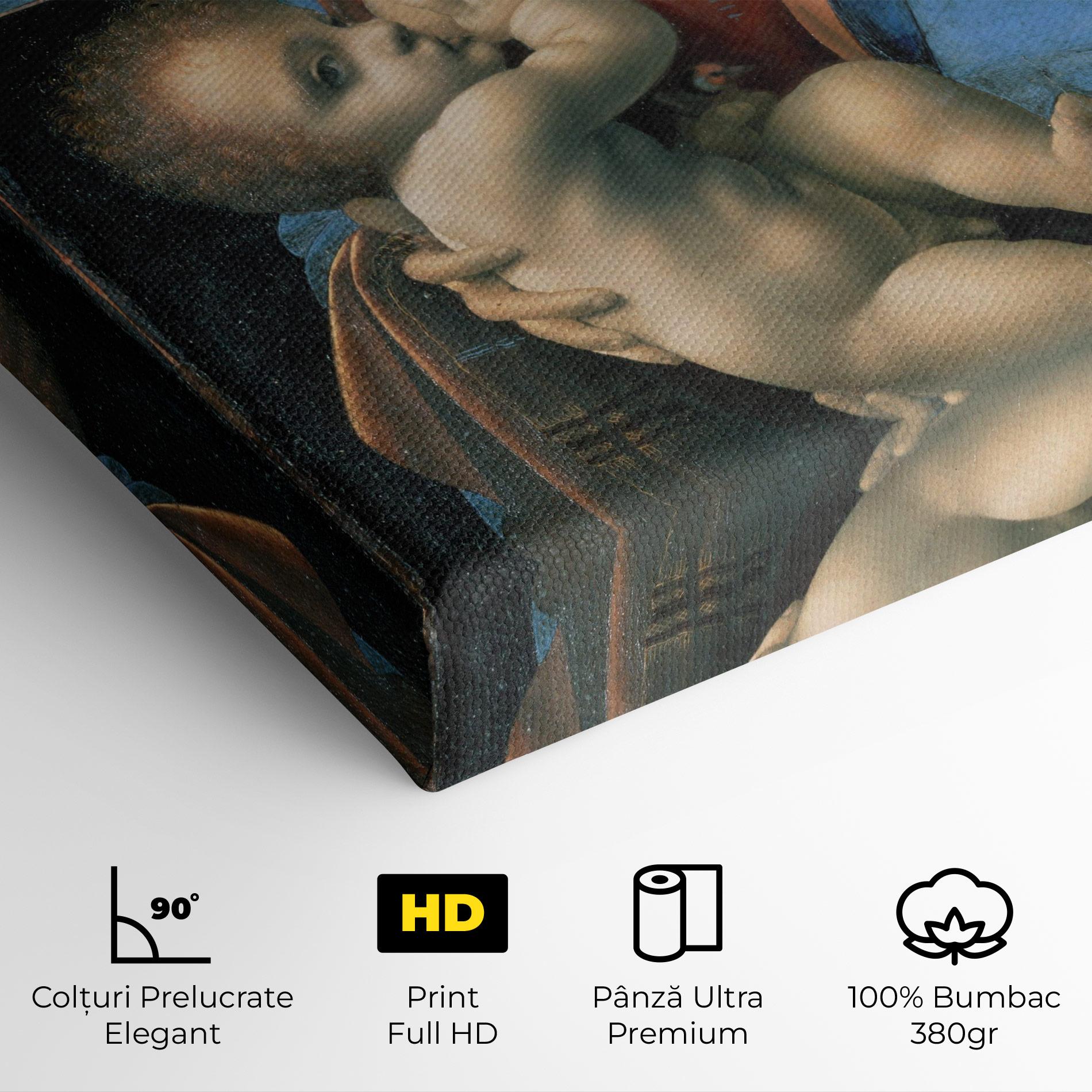 Tablou Canvas Leonardo Da Vinci Attributed Madonna Litta mockup 4