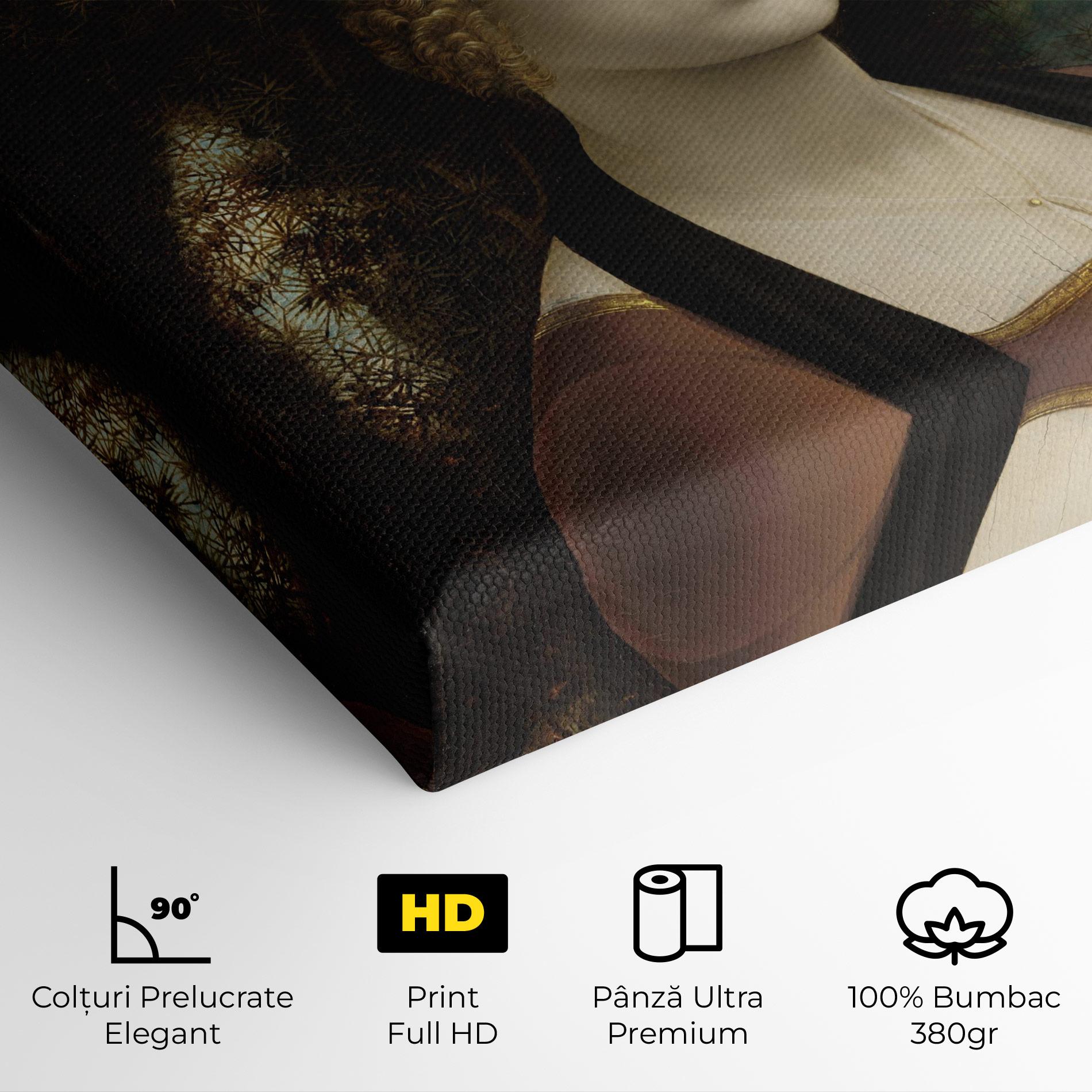 Tablou Canvas Leonardo Da Vinci Ginevra De Benci mockup 4