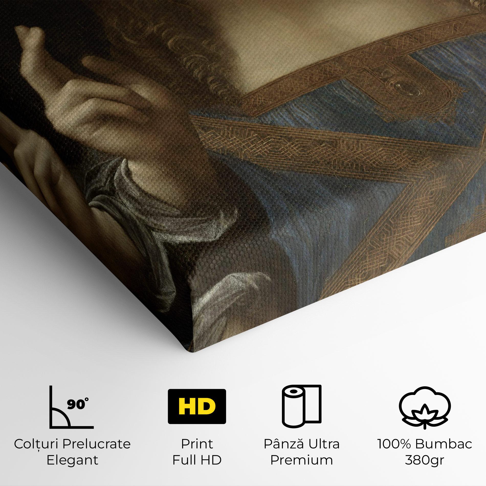 Tablou Canvas Leonardo Da Vinci Salvator Mundi mockup 4