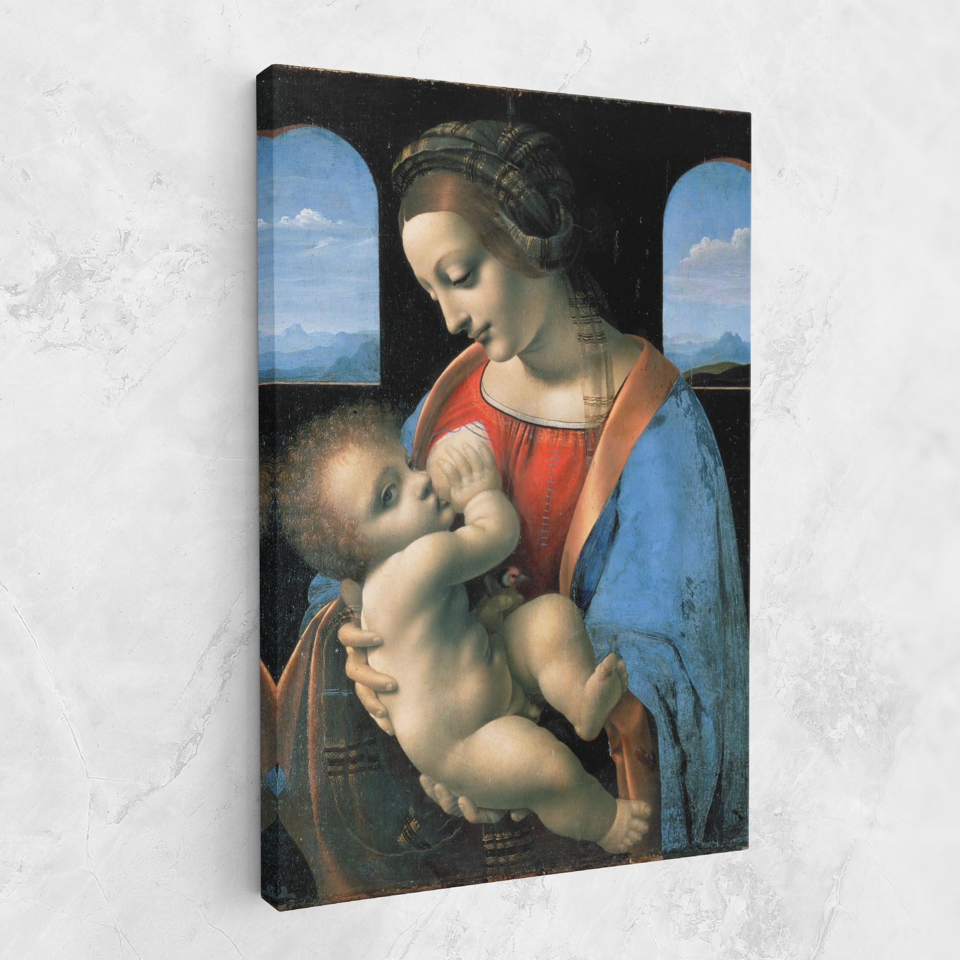 Leonardo Da Vinci Attributed Madonna Litta mockup 1