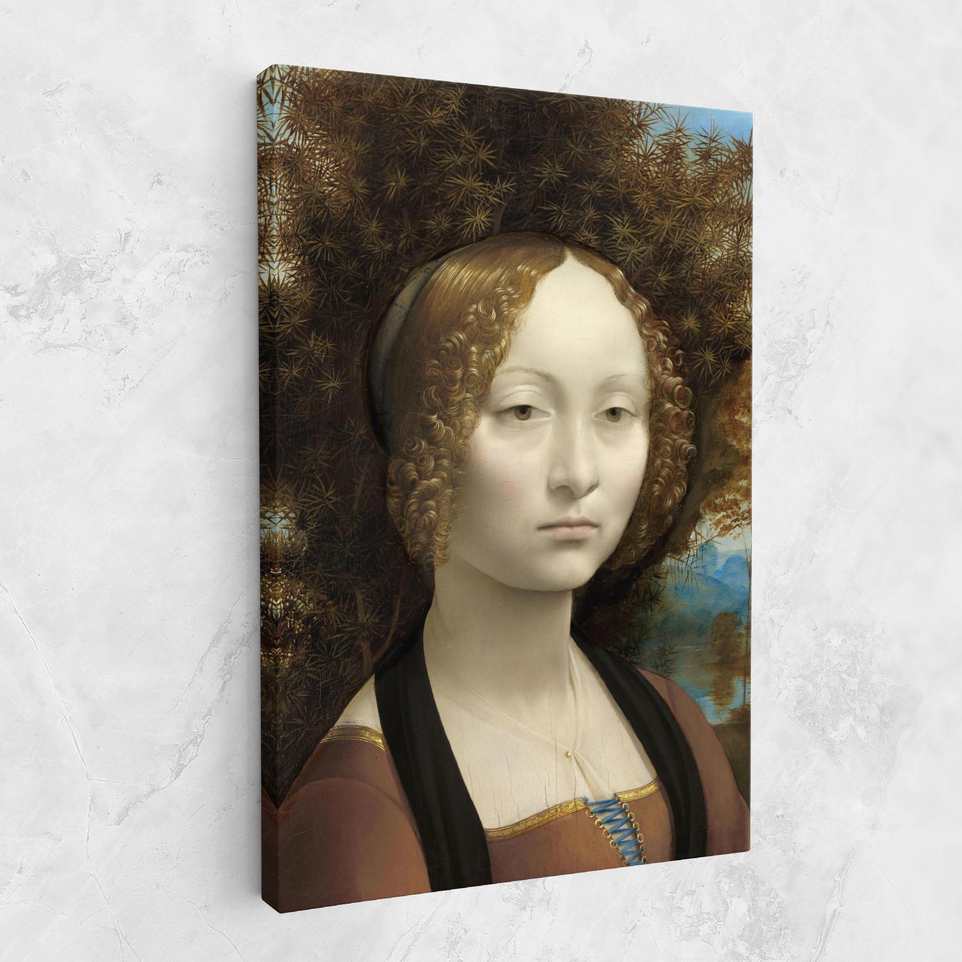 Tablou Canvas Leonardo Da Vinci Ginevra De Benci mockup 1