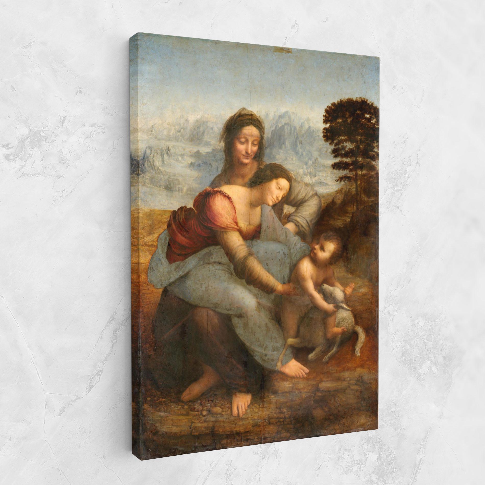 Tablou Canvas Leonardo Da Vinci Virgin And Child With St Anne mockup 1