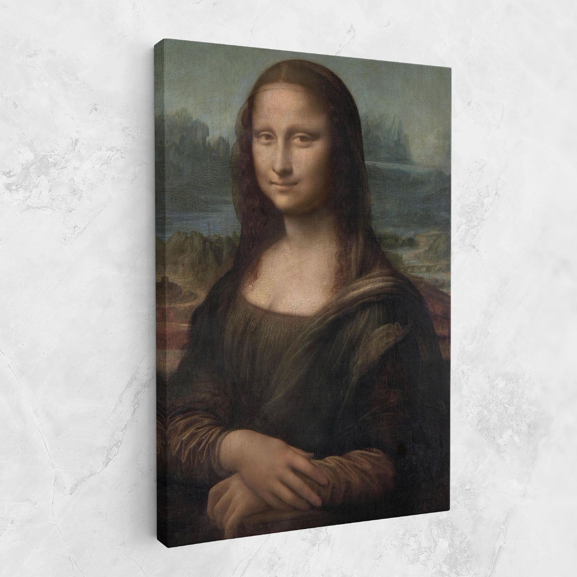 Mona Lisa By Leonardo Da Vinci mockup 1
