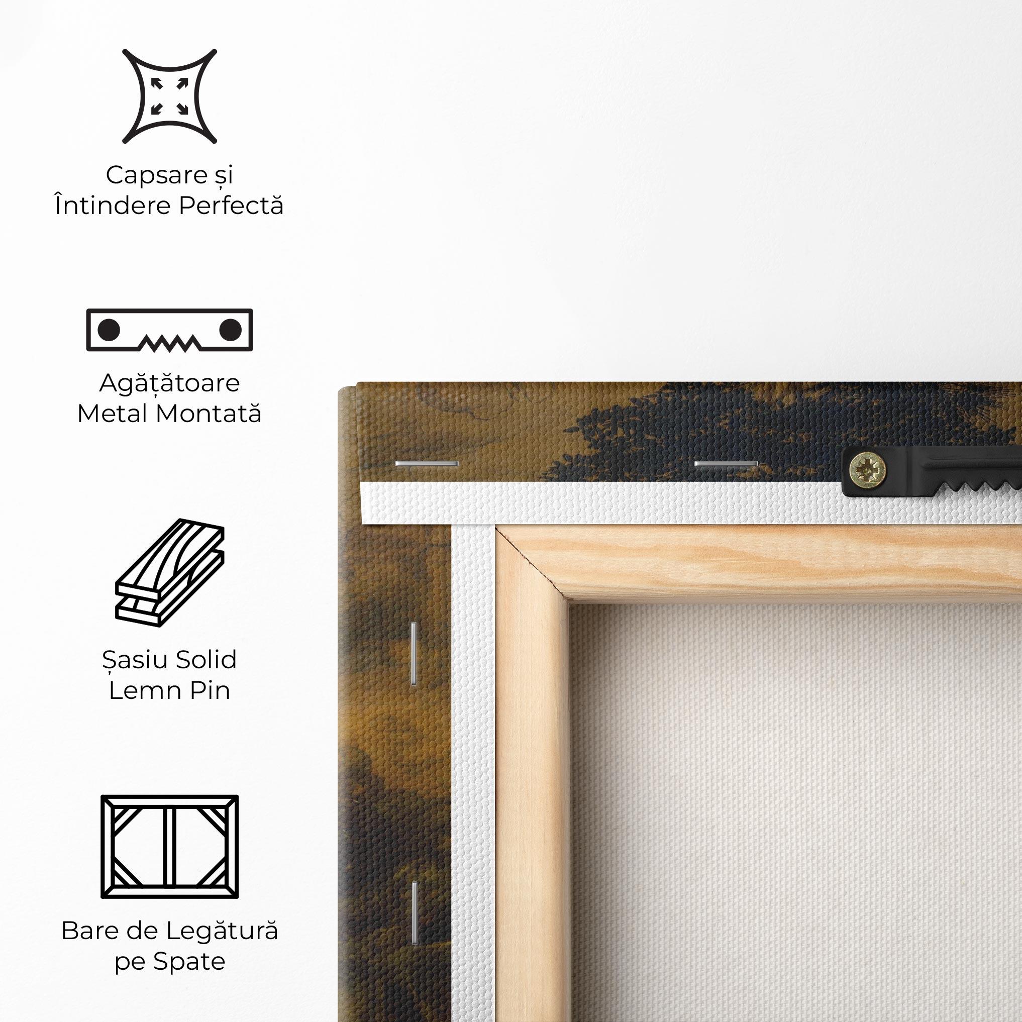 Tablou Canvas Leonardo Da Vinci Adorazione Dei Magi mockup 5