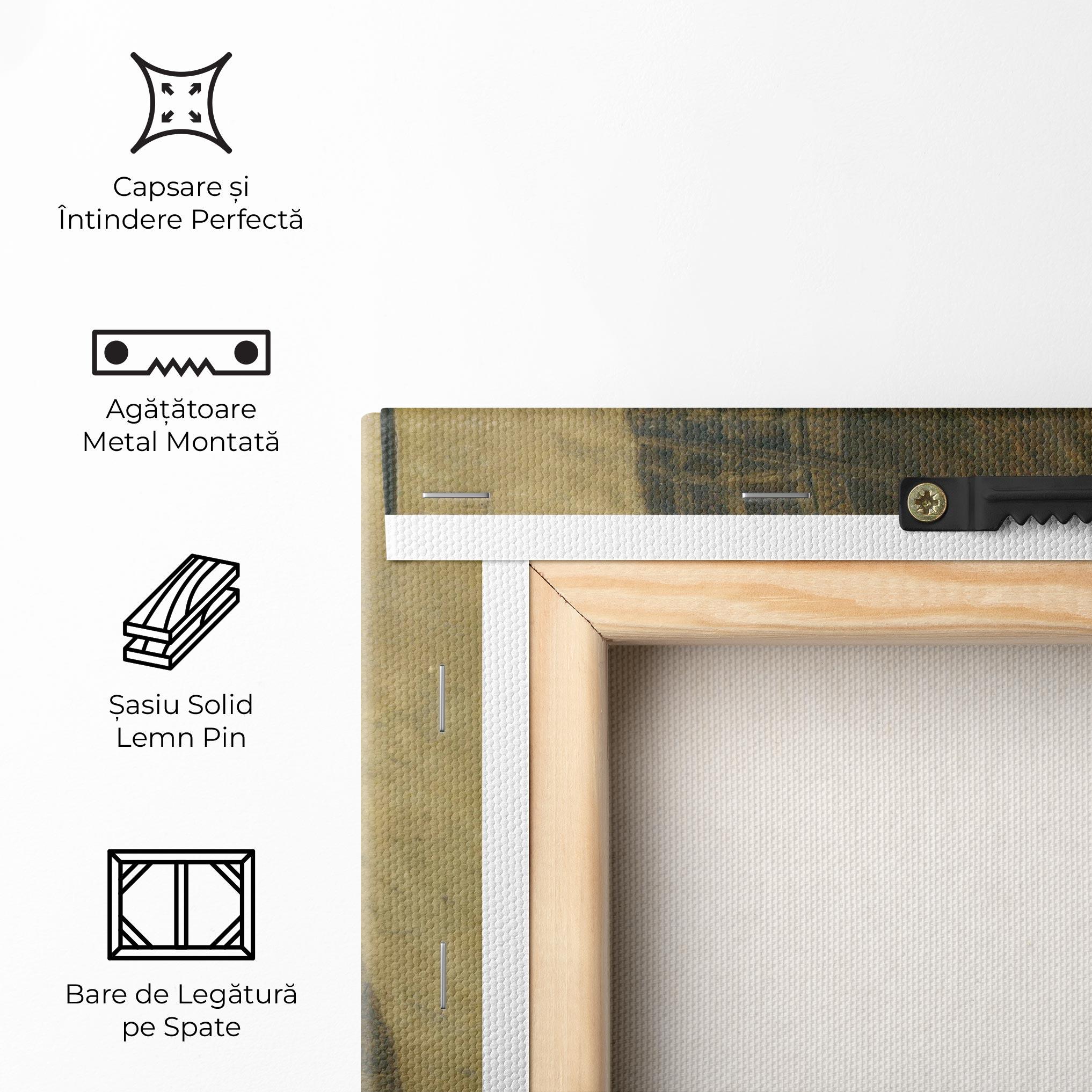 Tablou Canvas Profile Of A Young Fiancee Da Vinci mockup 5