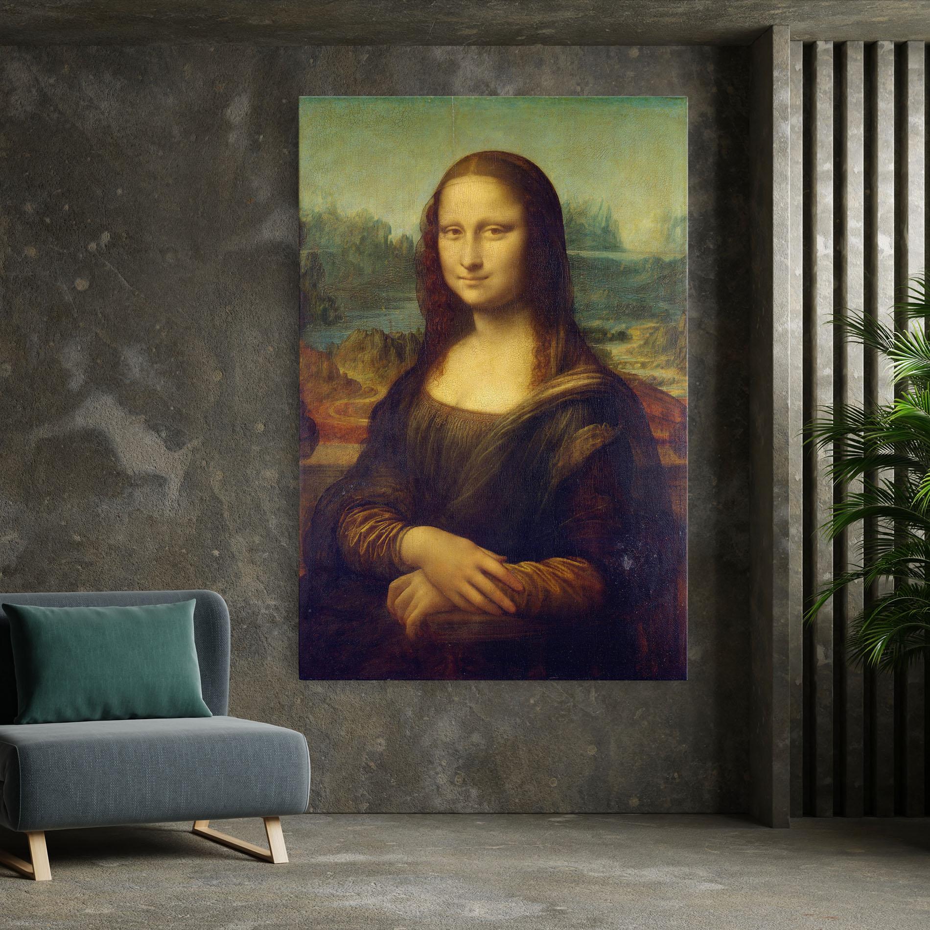 Tablou Canvas Gioconda By Leonardo Da Vinci mockup 7
