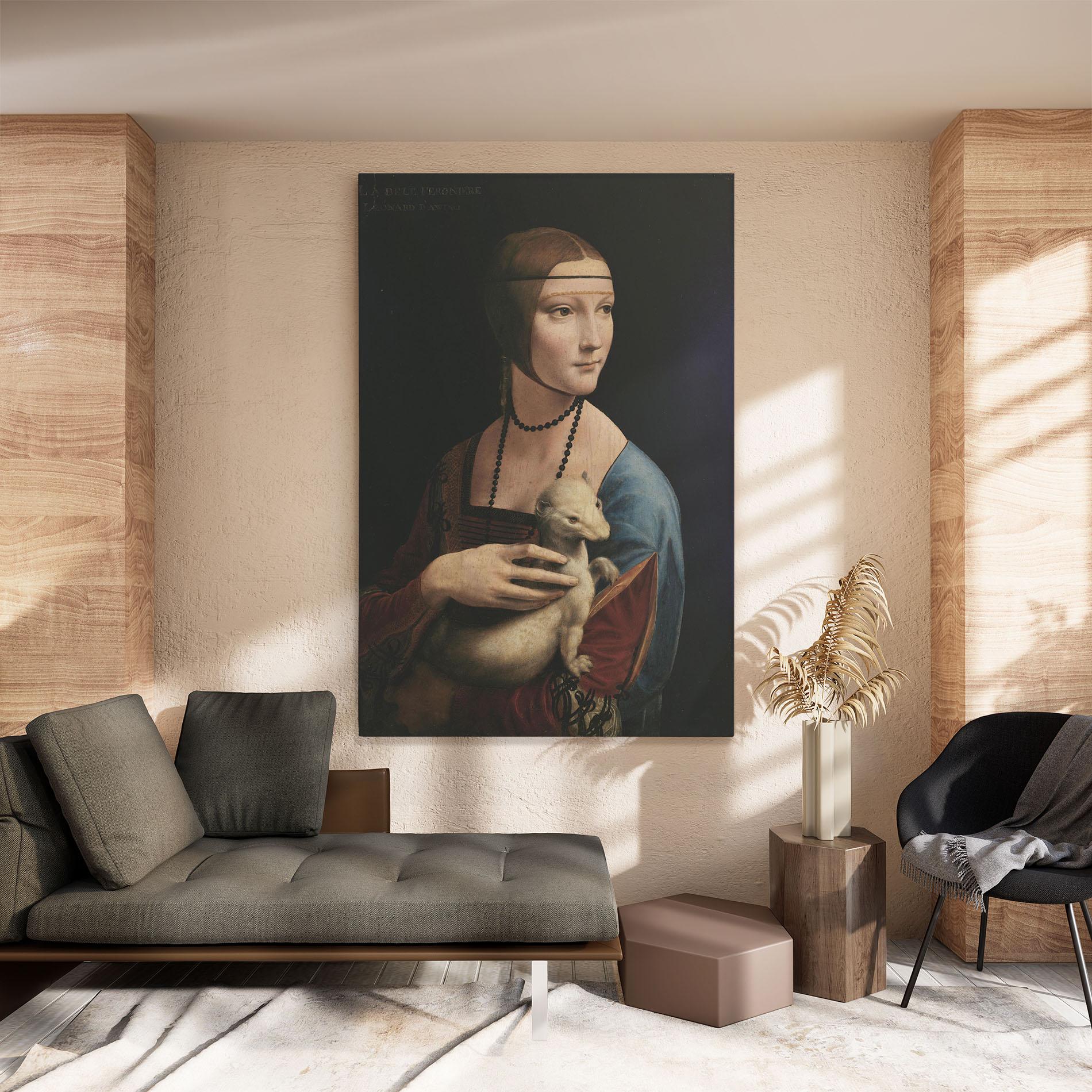 Tablou Canvas Lady With An Ermine Leonardo Da Vinci mockup 8