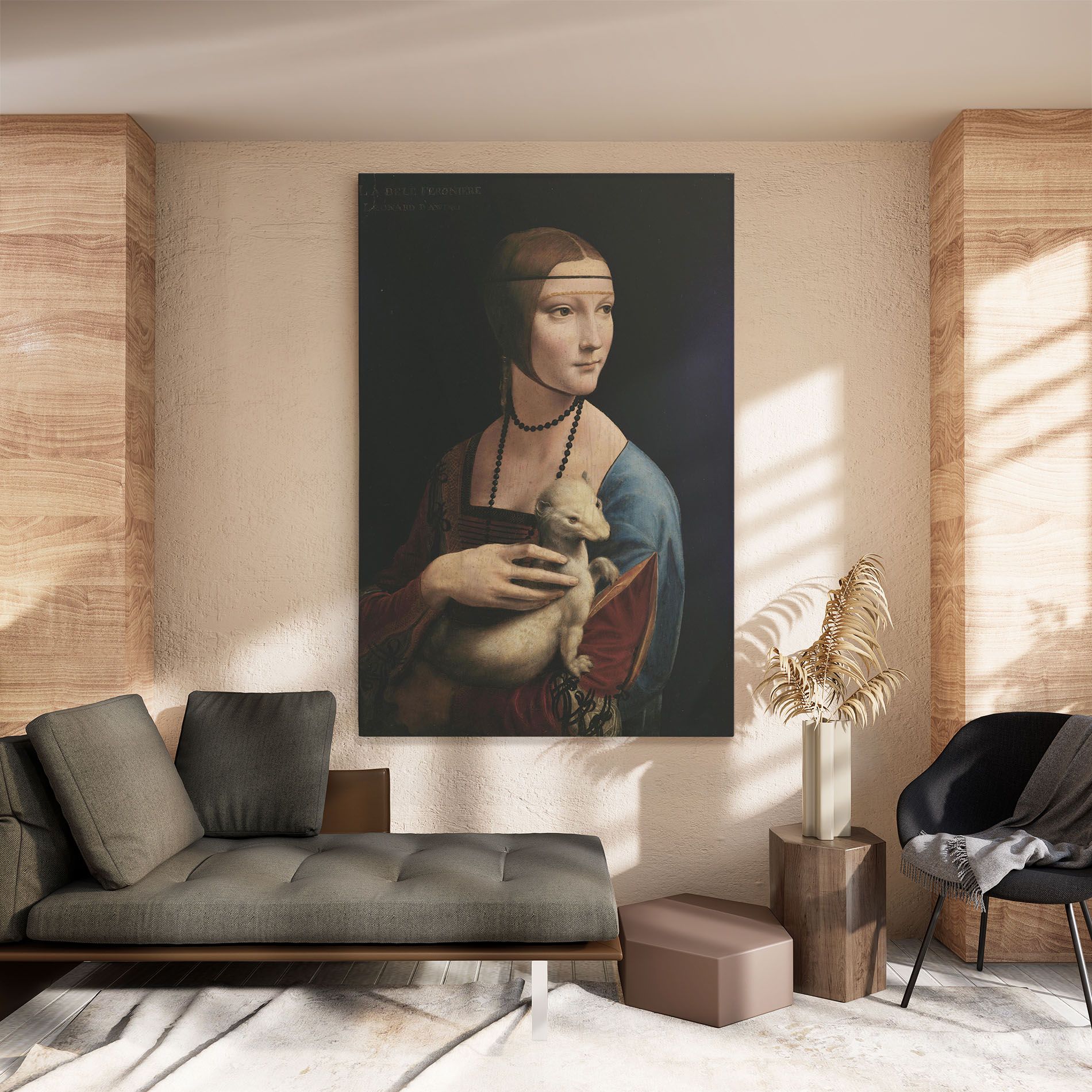 Lady With An Ermine Leonardo Da Vinci mockup 8