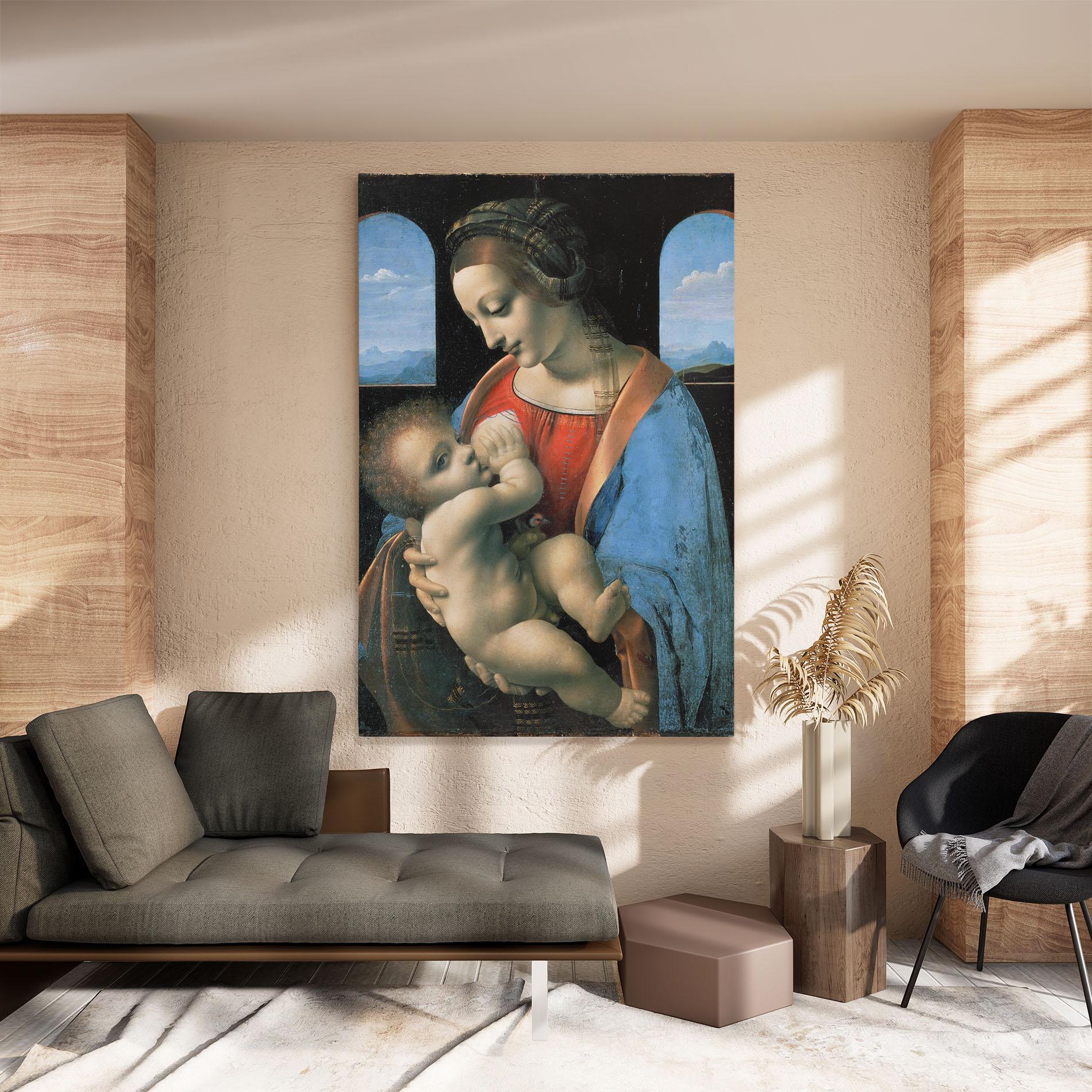 Tablou Canvas Leonardo Da Vinci Attributed Madonna Litta mockup 8