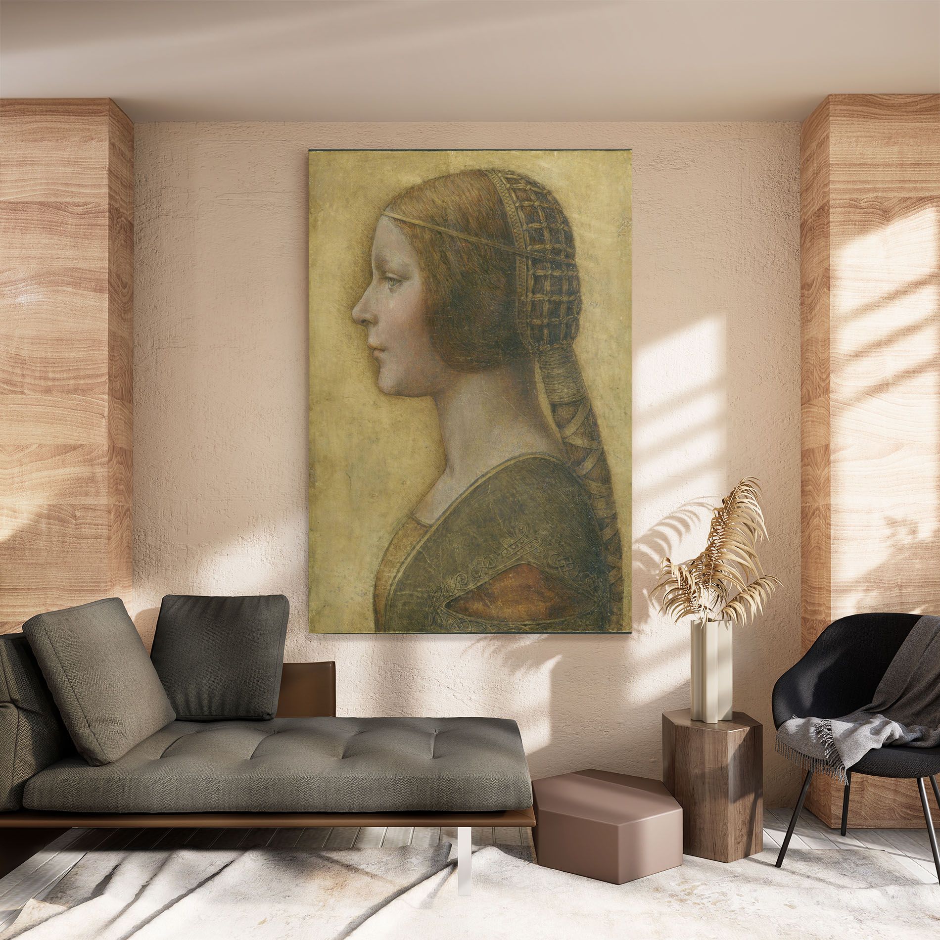 Profile Of A Young Fiancee Da Vinci mockup 8