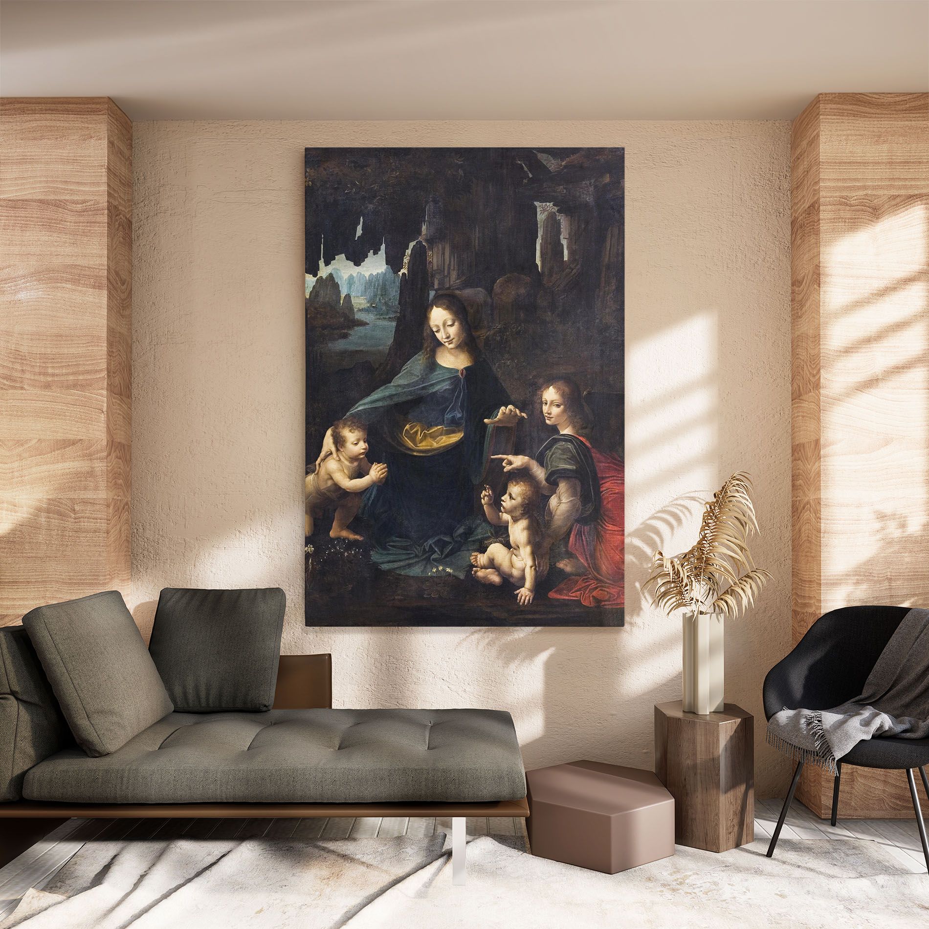 The Virgin Of The Rocks Leonardo Da Vinci mockup 8