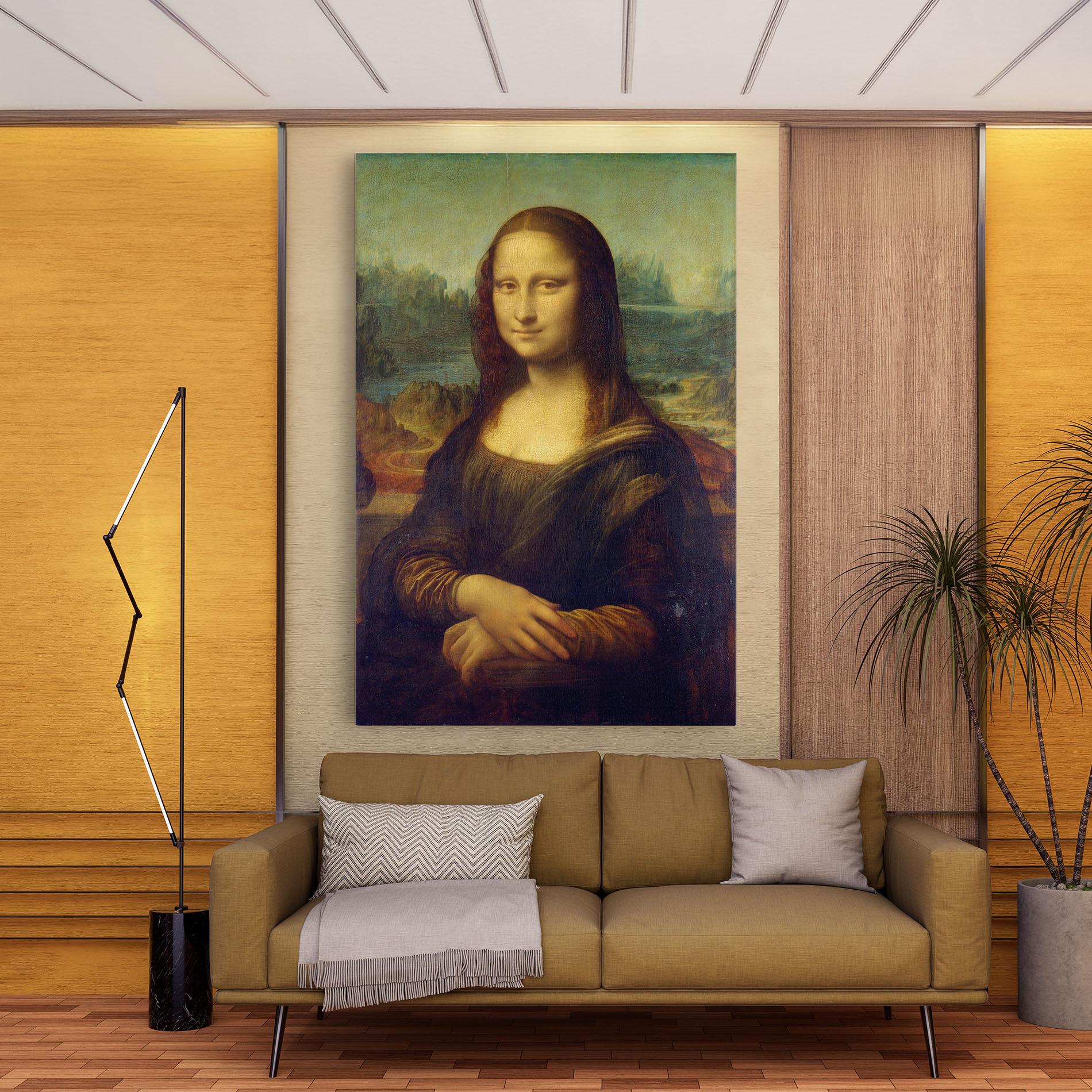 Tablou Canvas Gioconda By Leonardo Da Vinci mockup 9