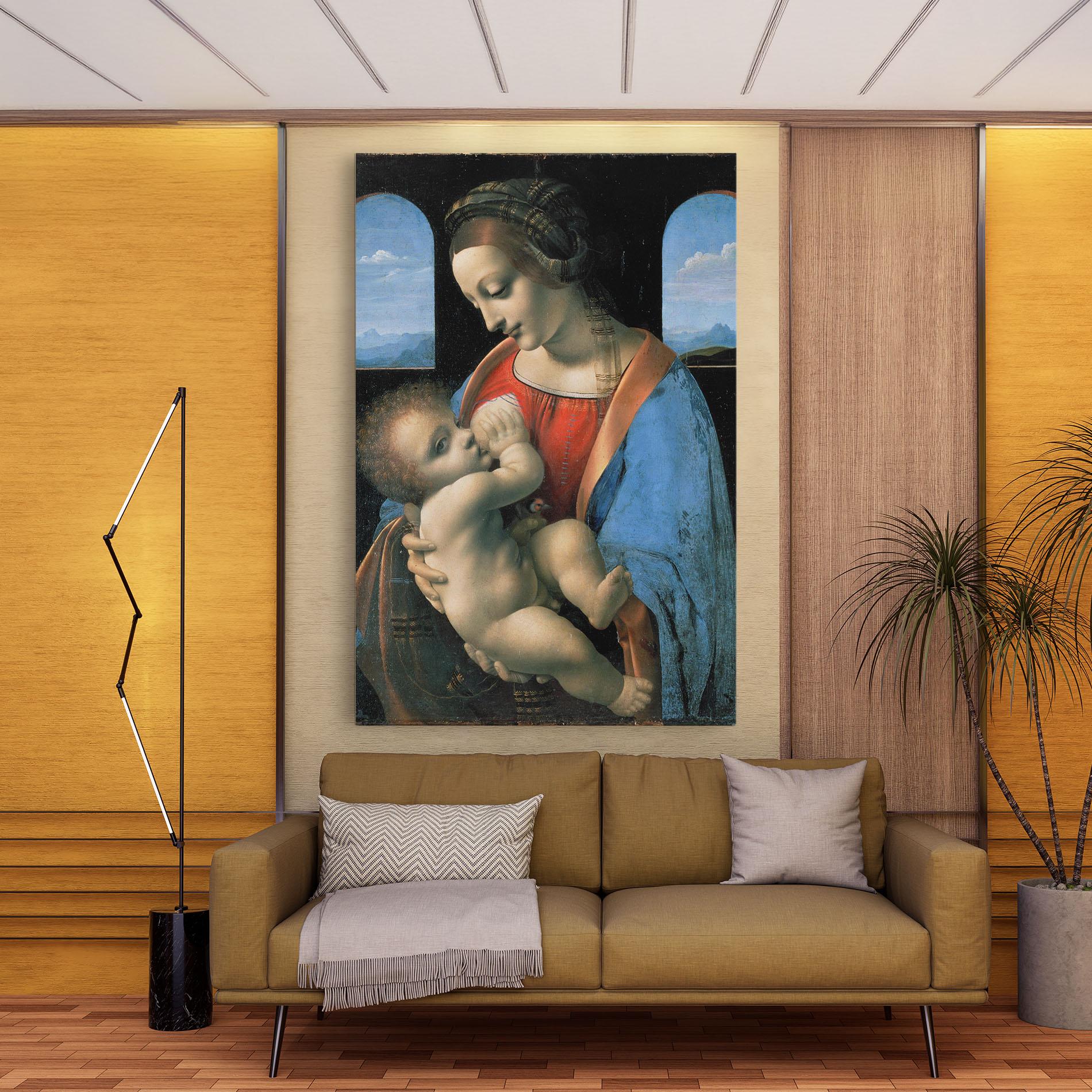 Tablou Canvas Leonardo Da Vinci Attributed Madonna Litta mockup 9