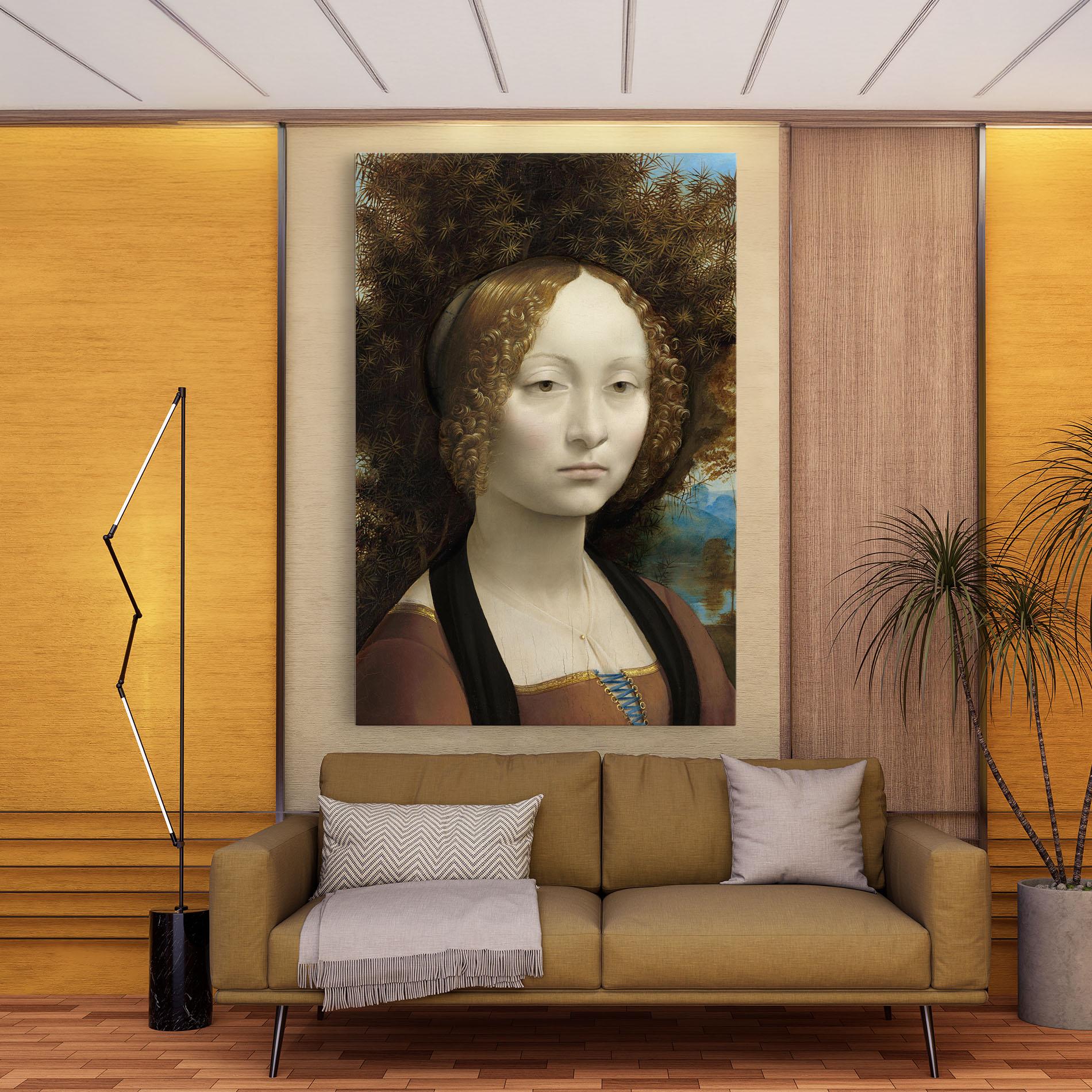 Tablou Canvas Leonardo Da Vinci Ginevra De Benci mockup 9