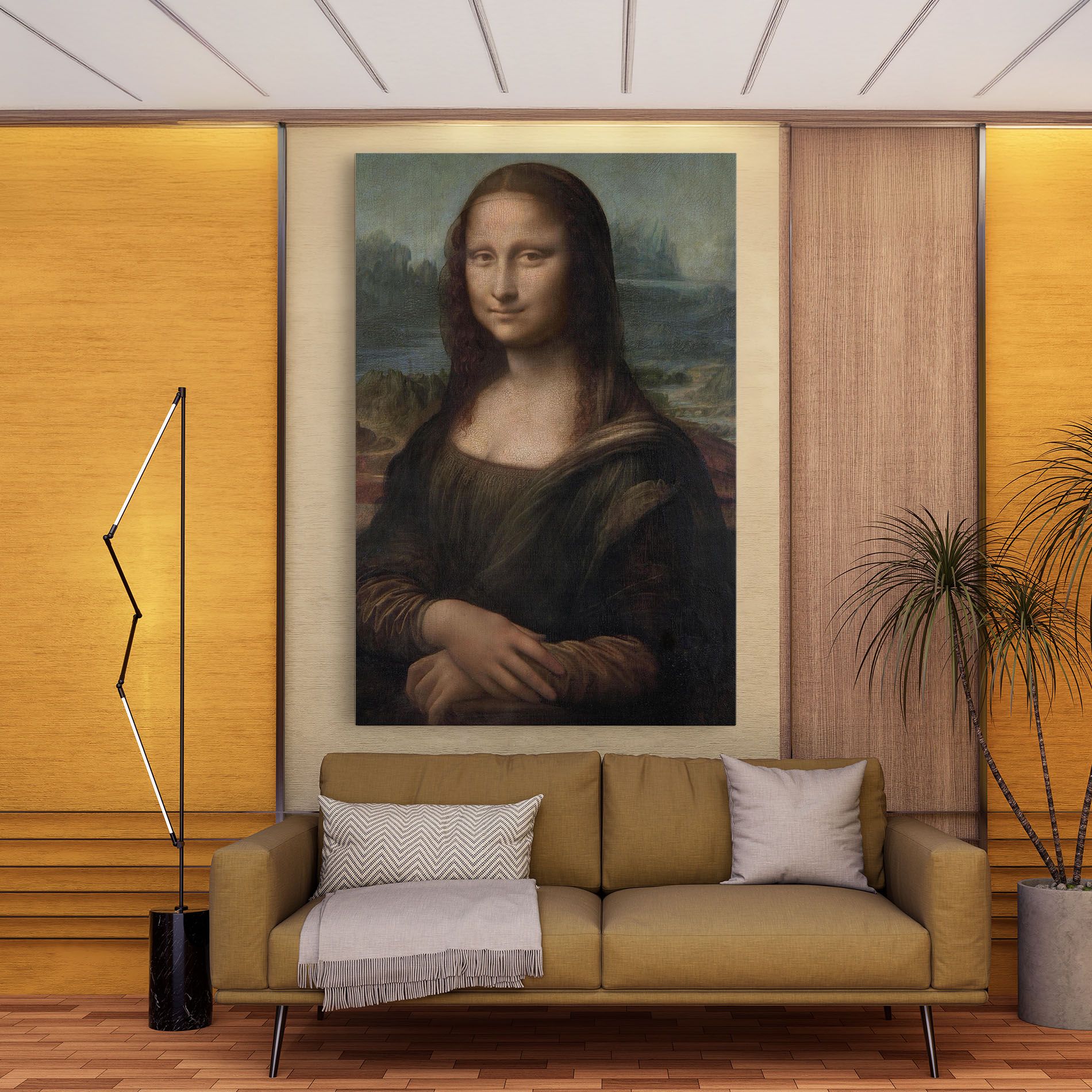 Mona Lisa By Leonardo Da Vinci mockup 9