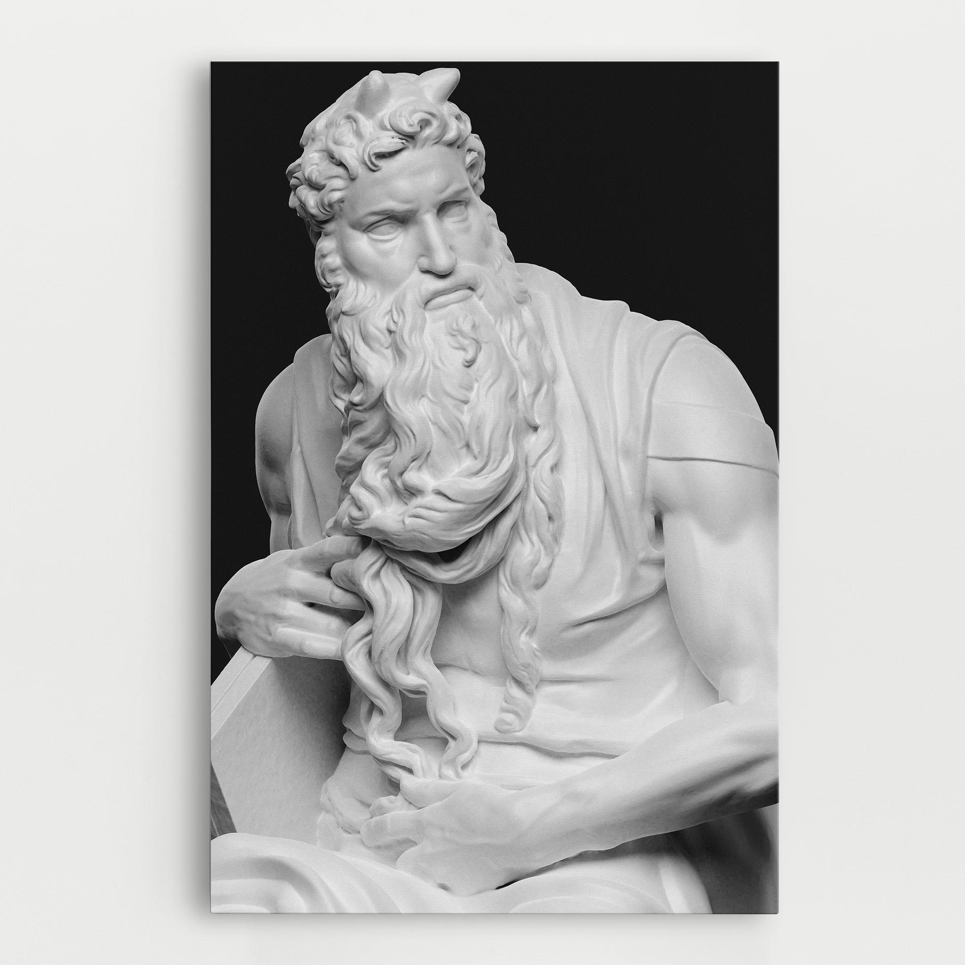 Tablou Canvas Moses Statue mockup 0