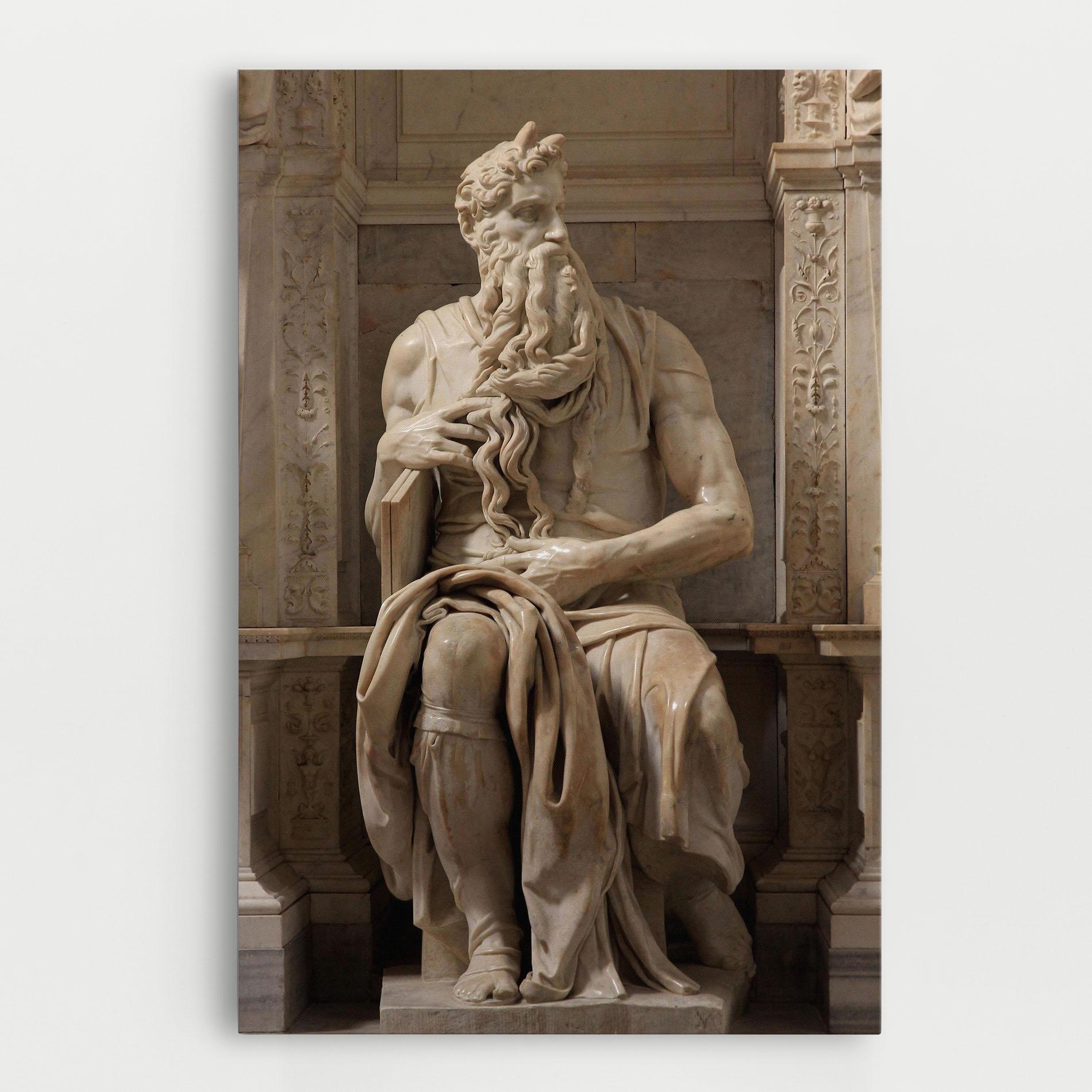 Tablou Canvas Statue Moses mockup 0