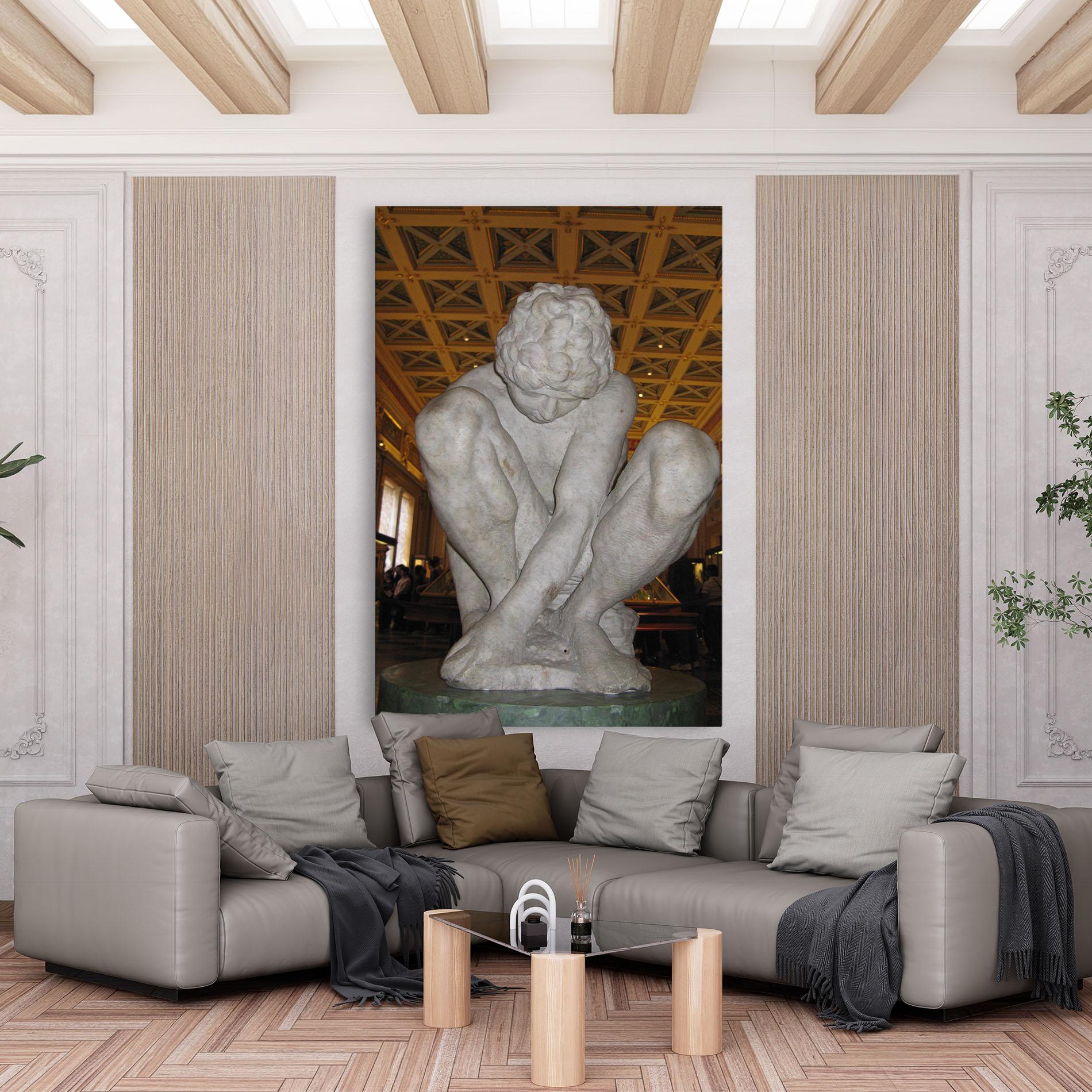 Tablou Canvas Crouching Boy mockup 6