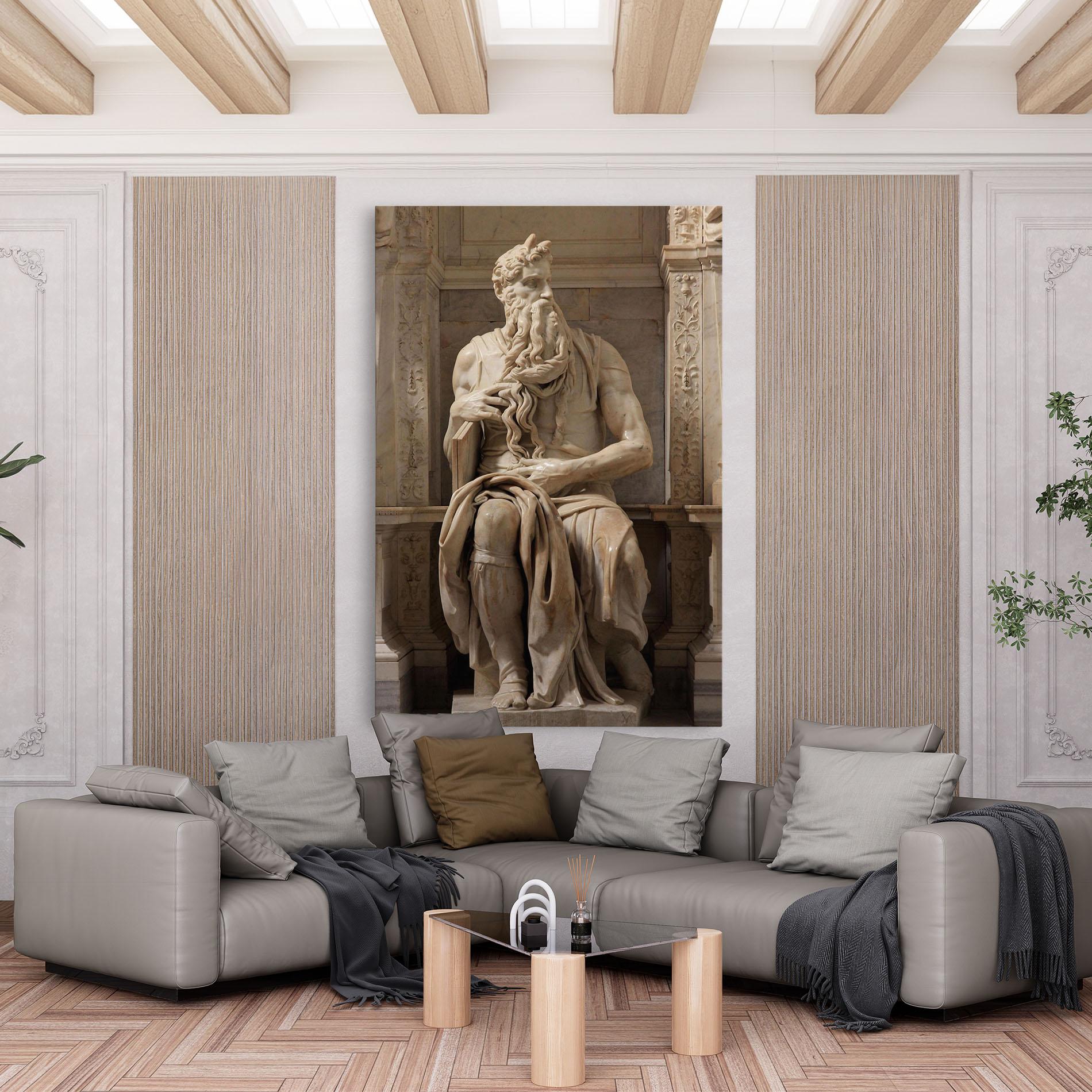 Tablou Canvas Statue Moses mockup 6