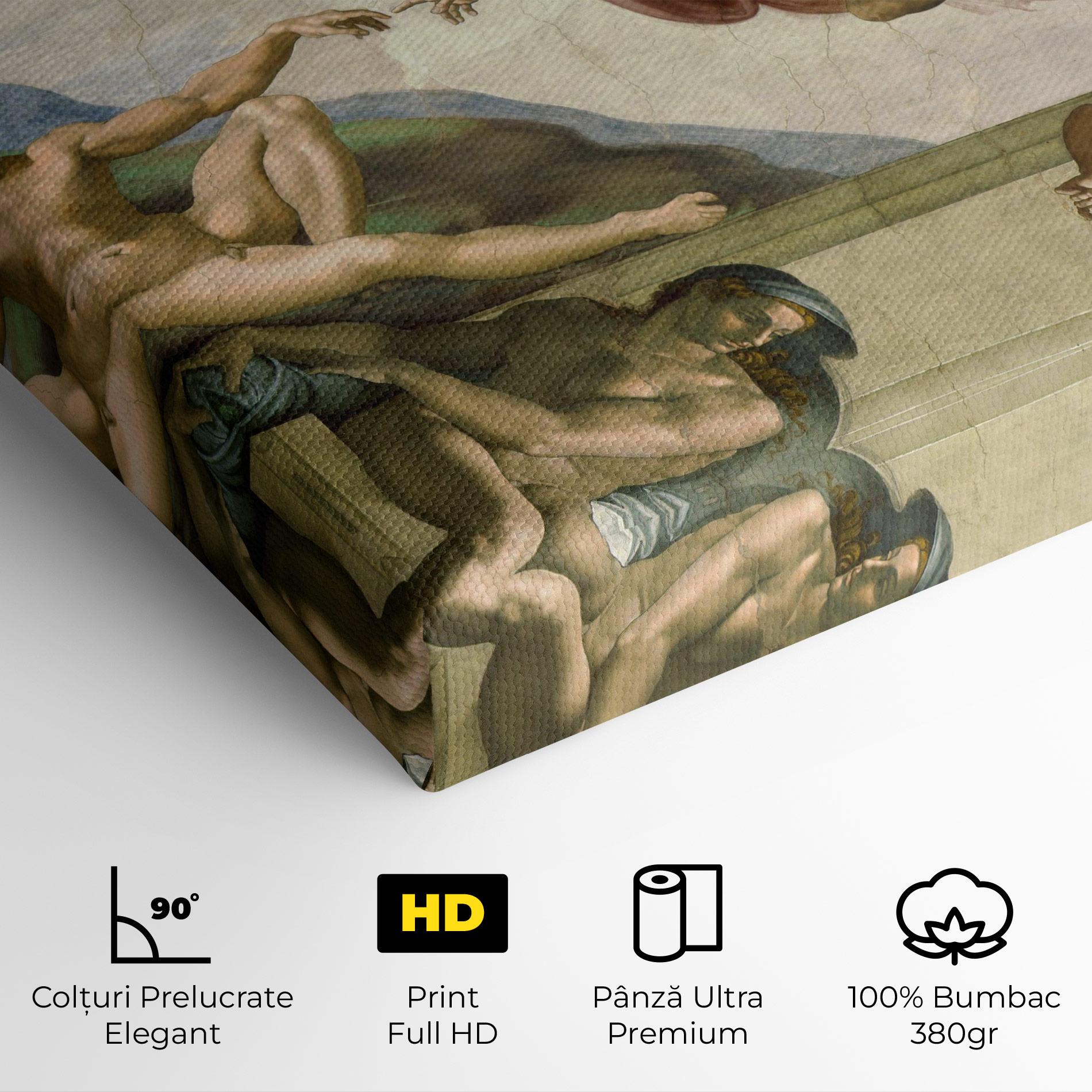 Tablou Canvas Creacion De Adam mockup 4