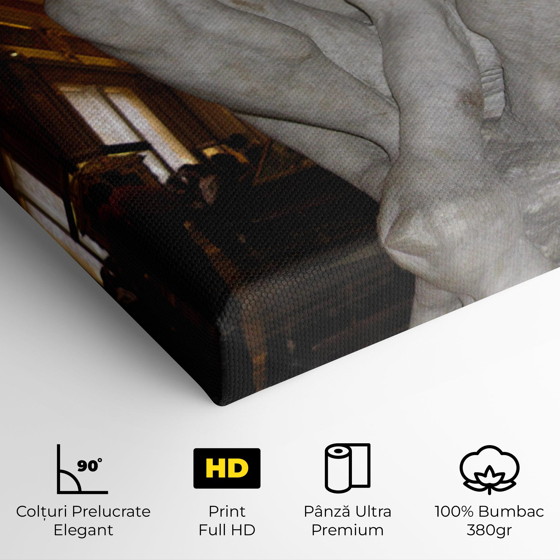 Tablou Canvas Crouching Boy mockup 4