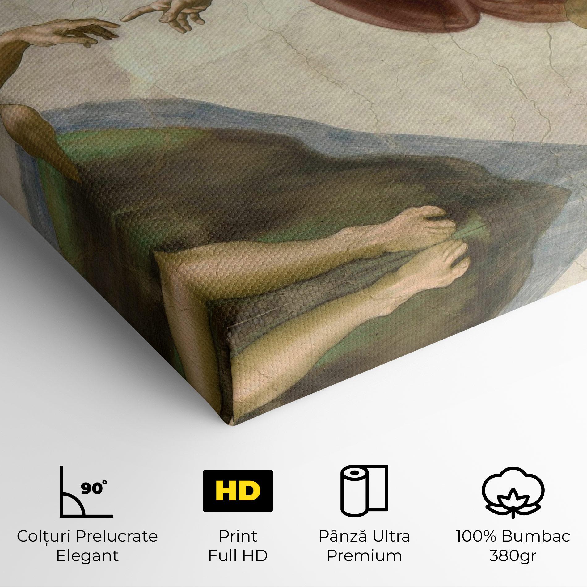 Tablou Canvas The Creation Of Adam mockup 4